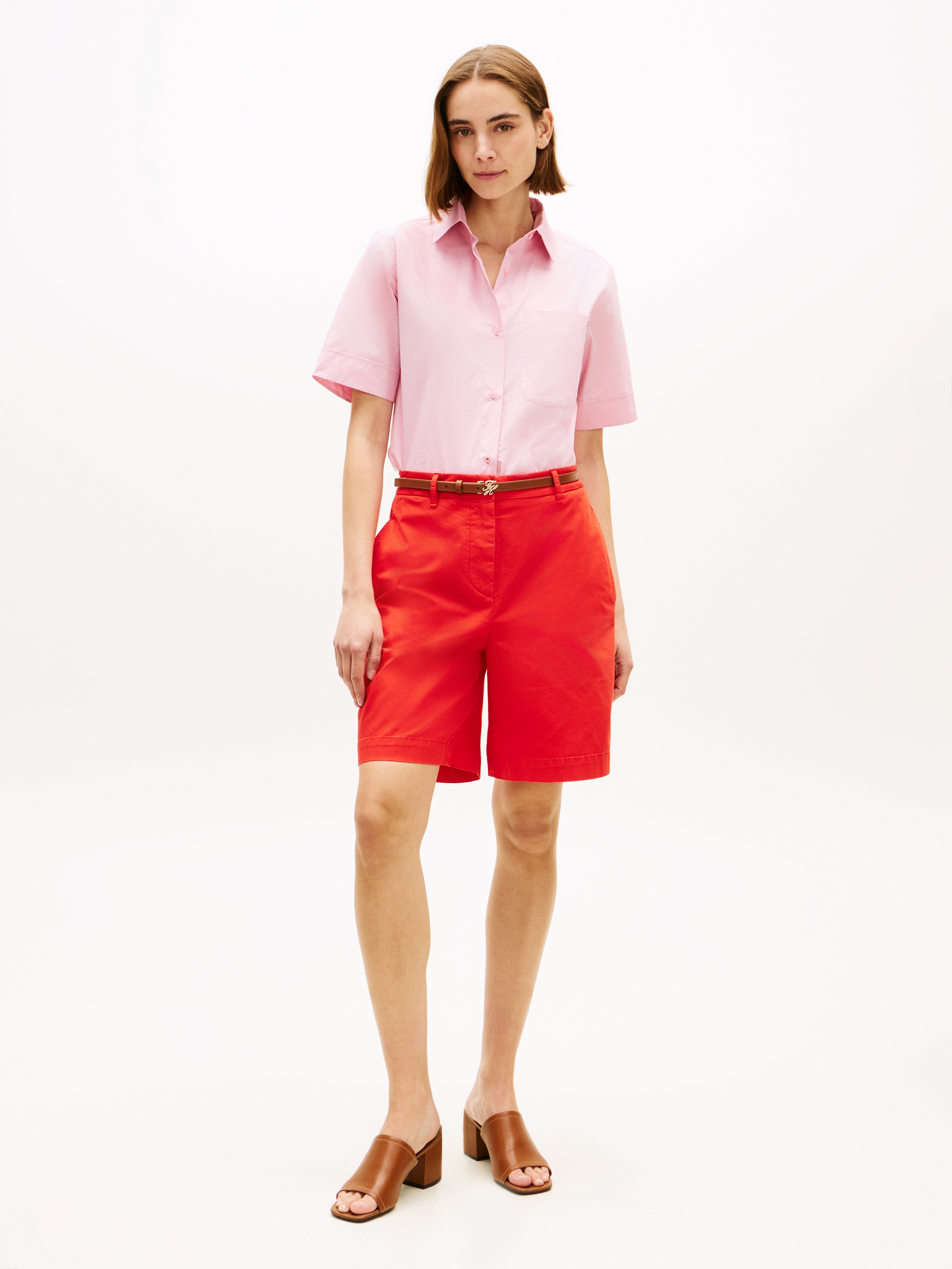 Tommy Hilfiger Chinoshorts »CO GMD BLEND CHINO SHORT«  mit geknöpften Gesäßtaschen, Regular Fit