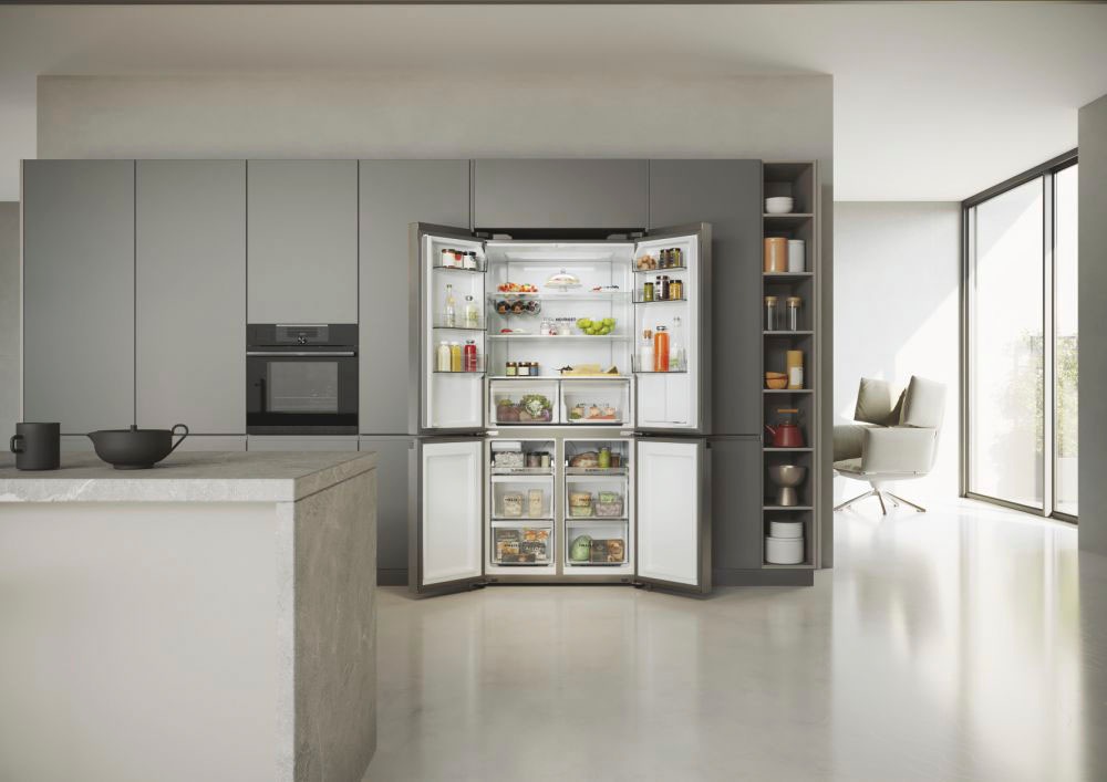 Haier Multi Door CUBE 90 SERIES 5 »HCR5919EHMP«, 190 cm hoch, 91 cm breit, Nutzinhalt: 525 Liter, Wasserdispenser