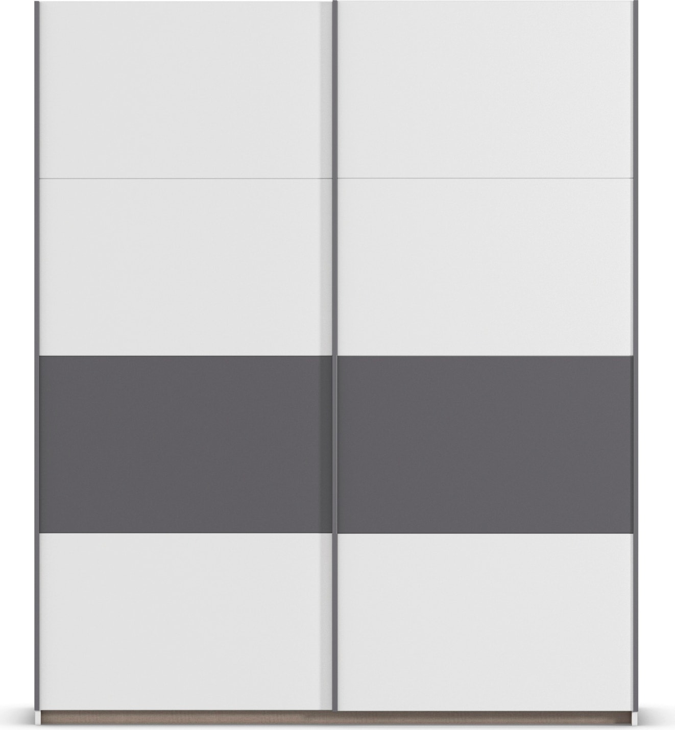 rauch Schwebetürenschrank »Kleiderschrank Schrank Garderobe Schlafzimmerschrank OXFORD«, (in 3 verschiedenen Ausstattungen BASIC/CLASSIC/PREMIUM), mit Griffleisten aus Metall, auch für kleinere Räume MADE IN GERMANY