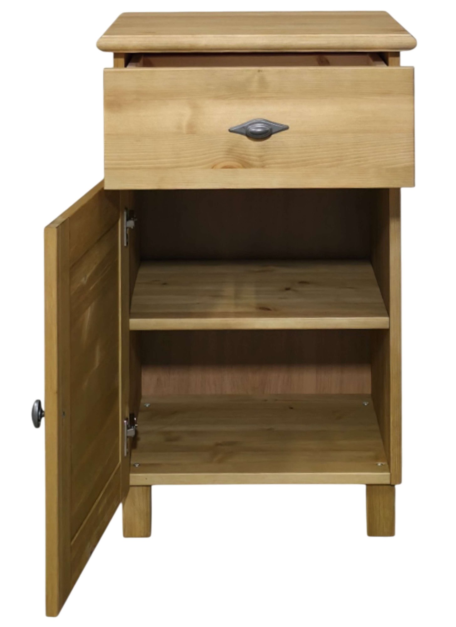 OTTO home Unterschrank »Rauna« aus massiver Kiefer, Breite 44 cm, Rillenoptik, made in EU