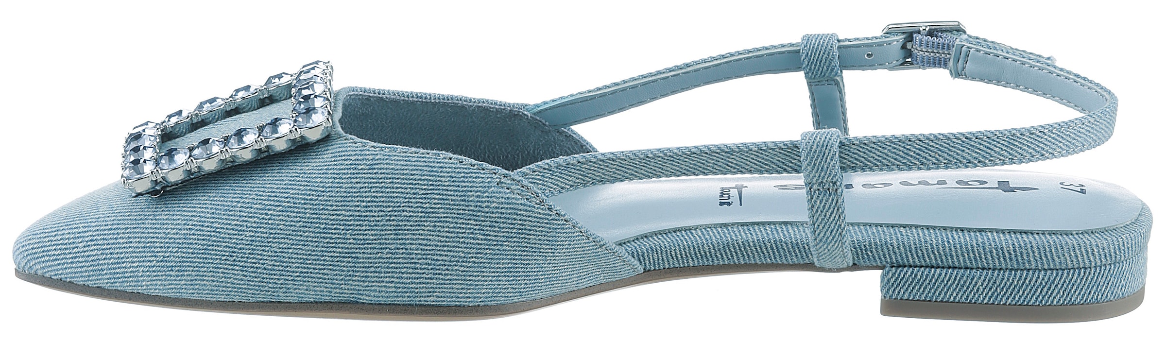 Tamaris Slingpumps  , Blockabsatz, Sommerschuh mit schickem Schmuckelement