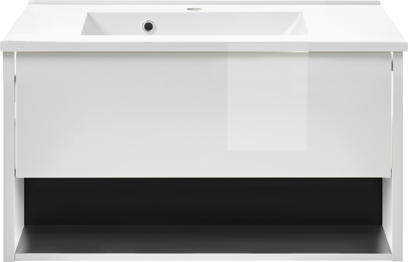 Home affaire Badmöbel-Set »Studio Line, Bad im modernen Design, 4-teiliges Badezimmer« 4 Stk. tlg.