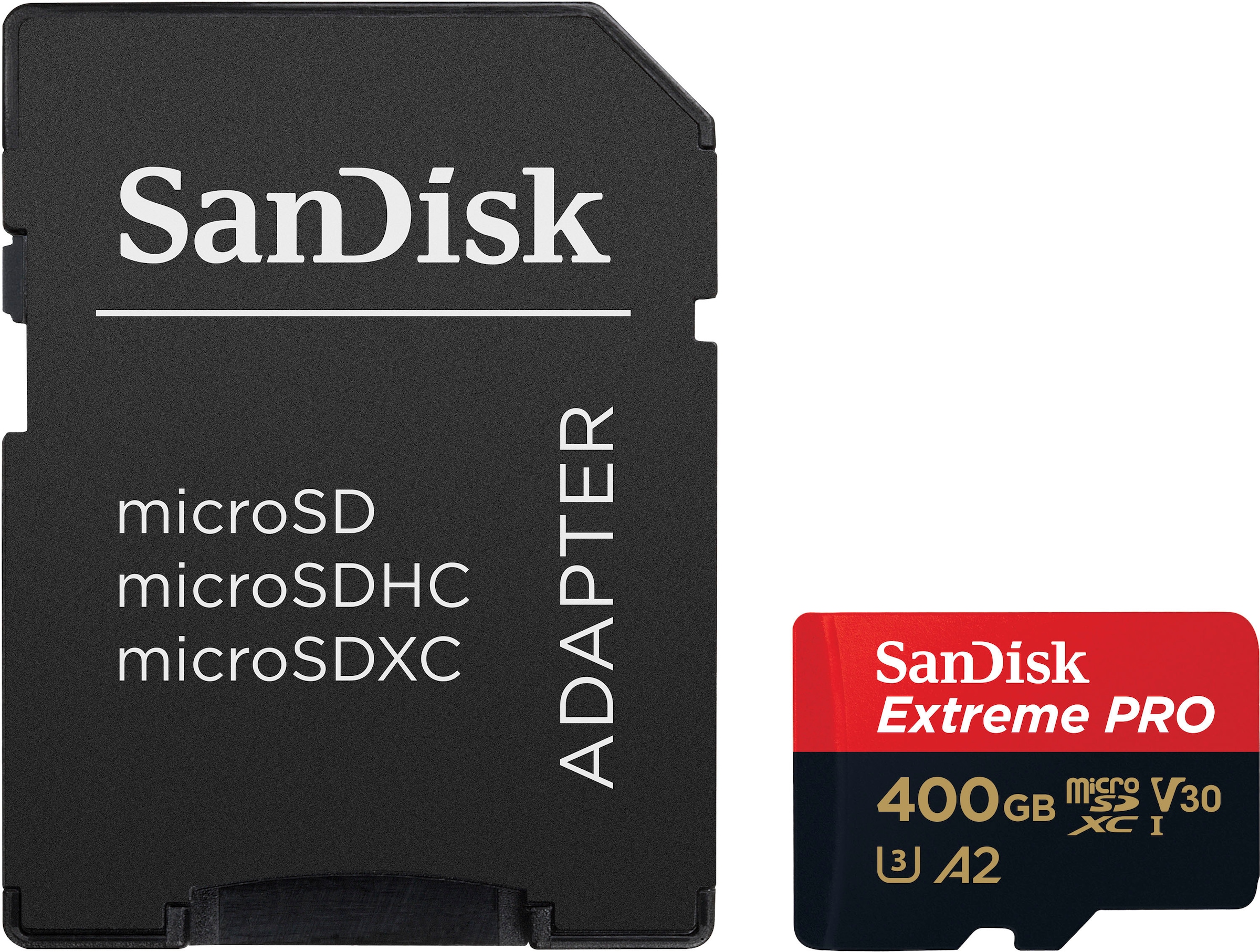 Sandisk Speicherkarte »Extreme PRO® microSD™ 400GB«, (Class 10 200 MB/s Lesegeschwindigkeit)