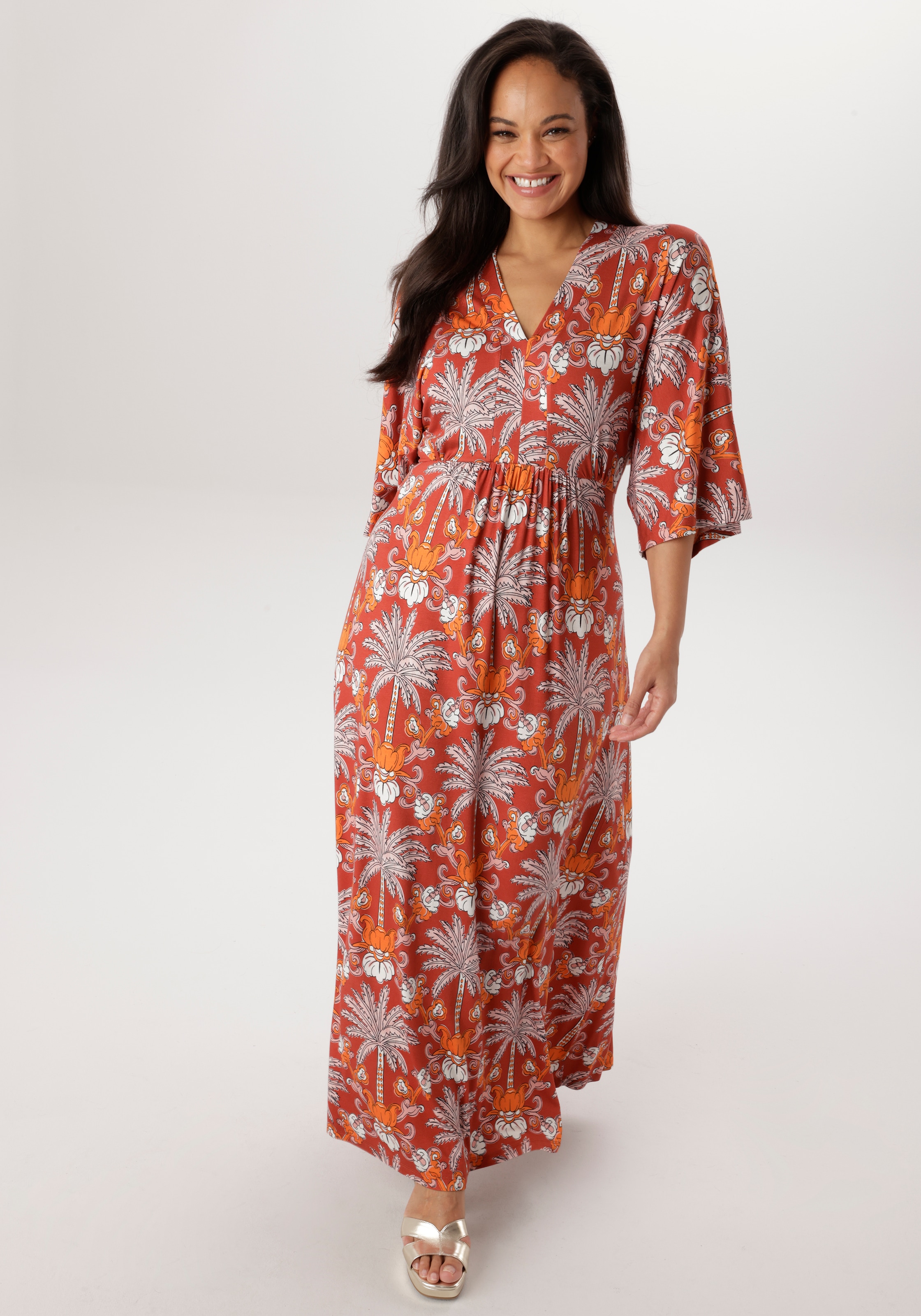 Aniston PLUS Jerseykleid in trendy Maxilänge - NEUE KOLLEKTION