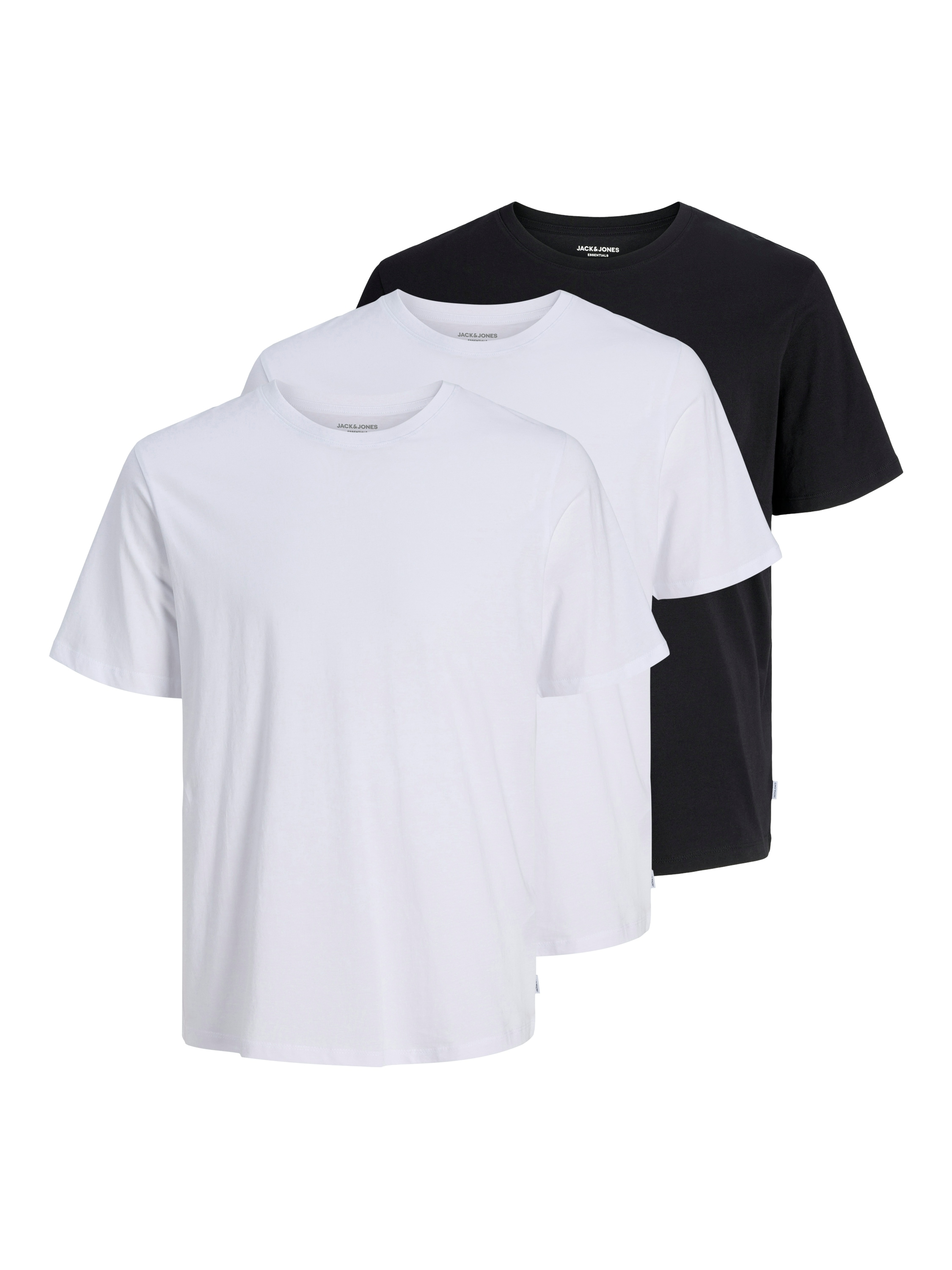 Jack & Jones Rundhalsshirt »JJEORGANIC BASIC TEE SS O-NE 3PK MP NOOS« Packung, 3 Stk.