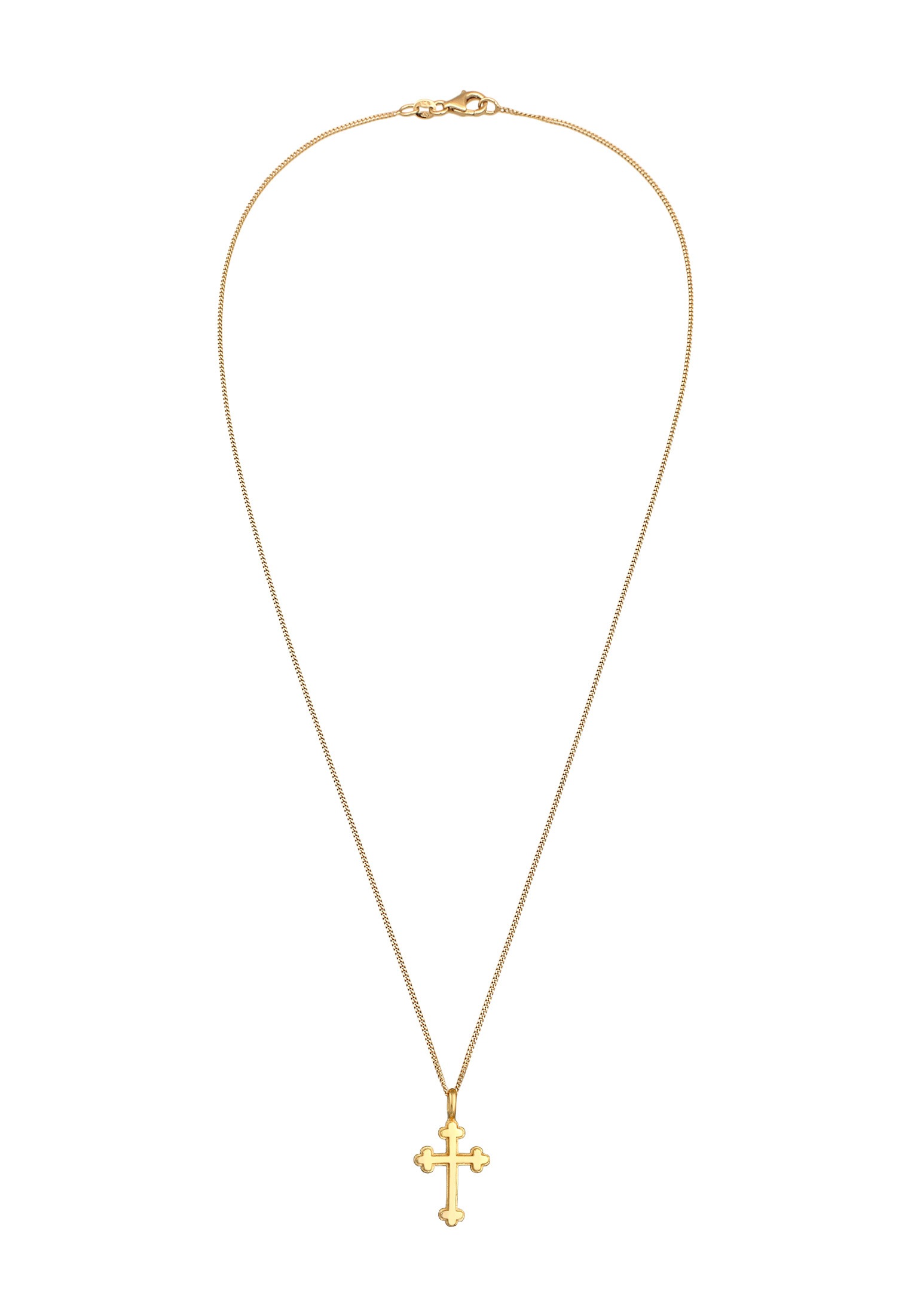 Elli Kette mit Anhänger »Halskette Antik Kreuz Vintage Basic Religion 925 Silber«