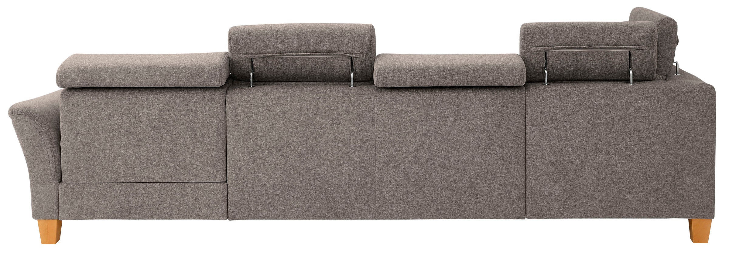 Home affaire Wohnlandschaft »Conville U-Form«, Kopfteilverstellung wahlweise mit Bettfunktion und Bettkasten
