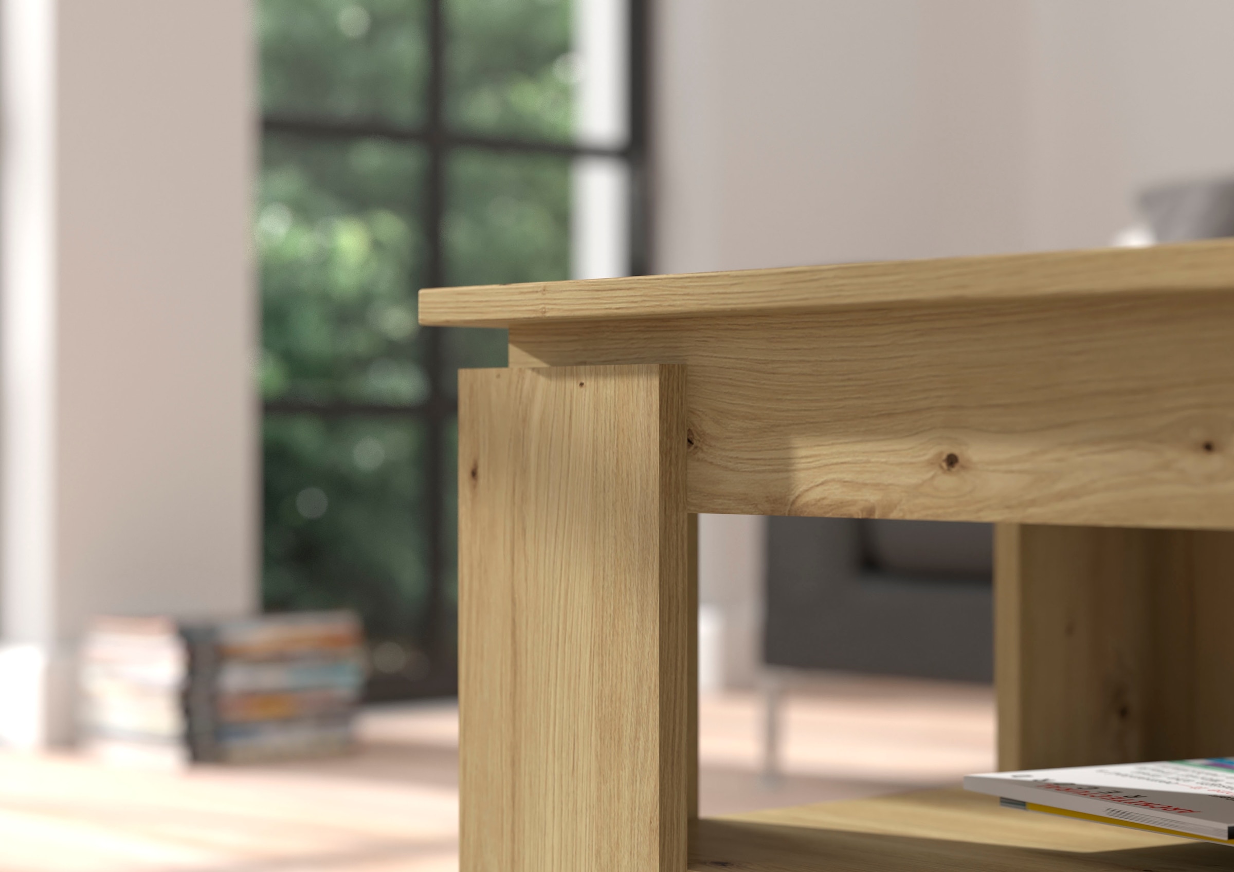 INOSIGN Couchtisch »Kalmar, rechteckig, 100 x 60 cm, 1 Ablageboden«, Sofatisch, Beistelltisch, Kaffetisch, Wohnzimmertisch, coffee table