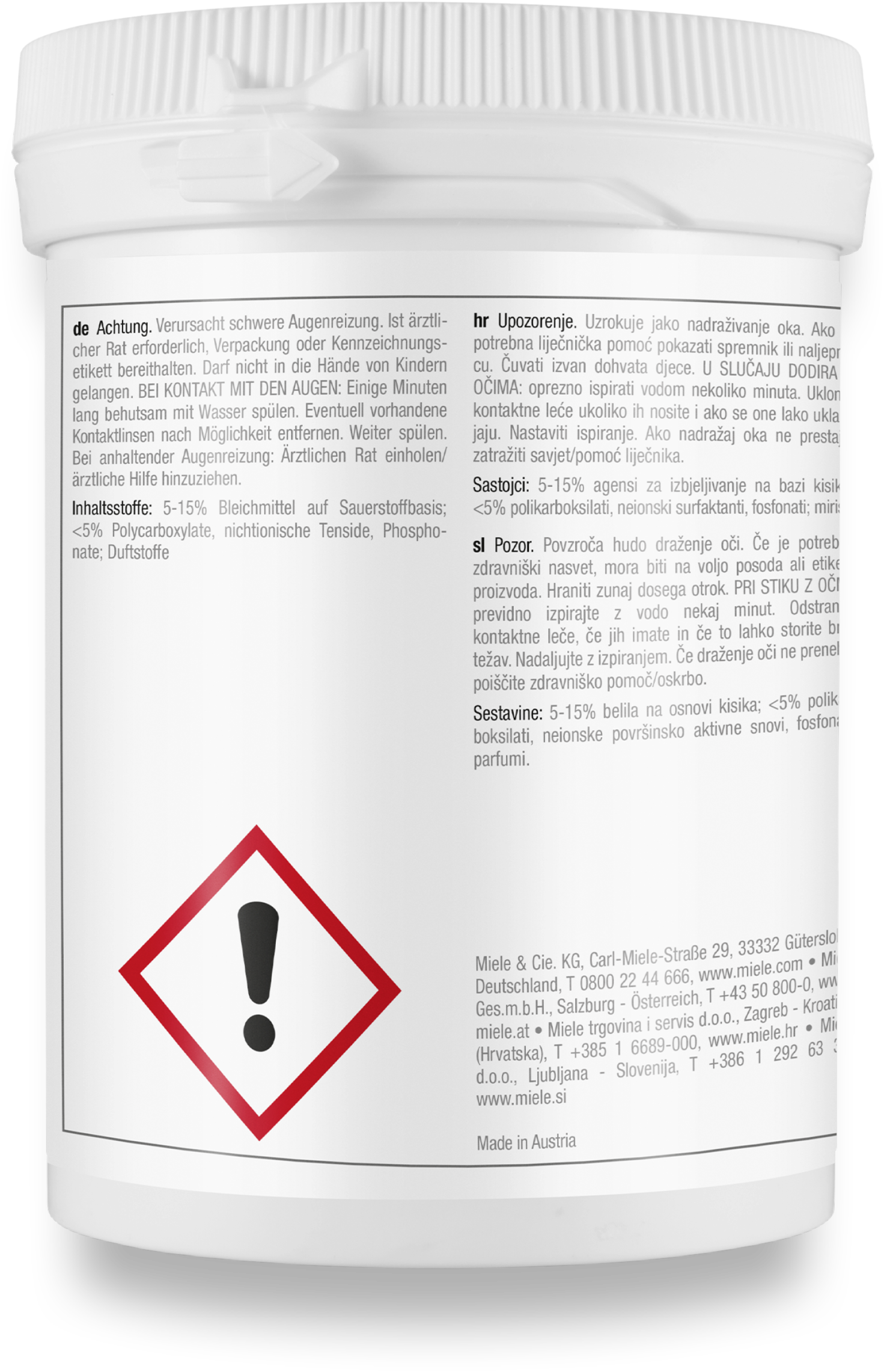 Miele Spülmaschinenreiniger »GP CL WG 252 P« für hygienische Sauberkeit in Geschirrspülern und Waschmaschinen