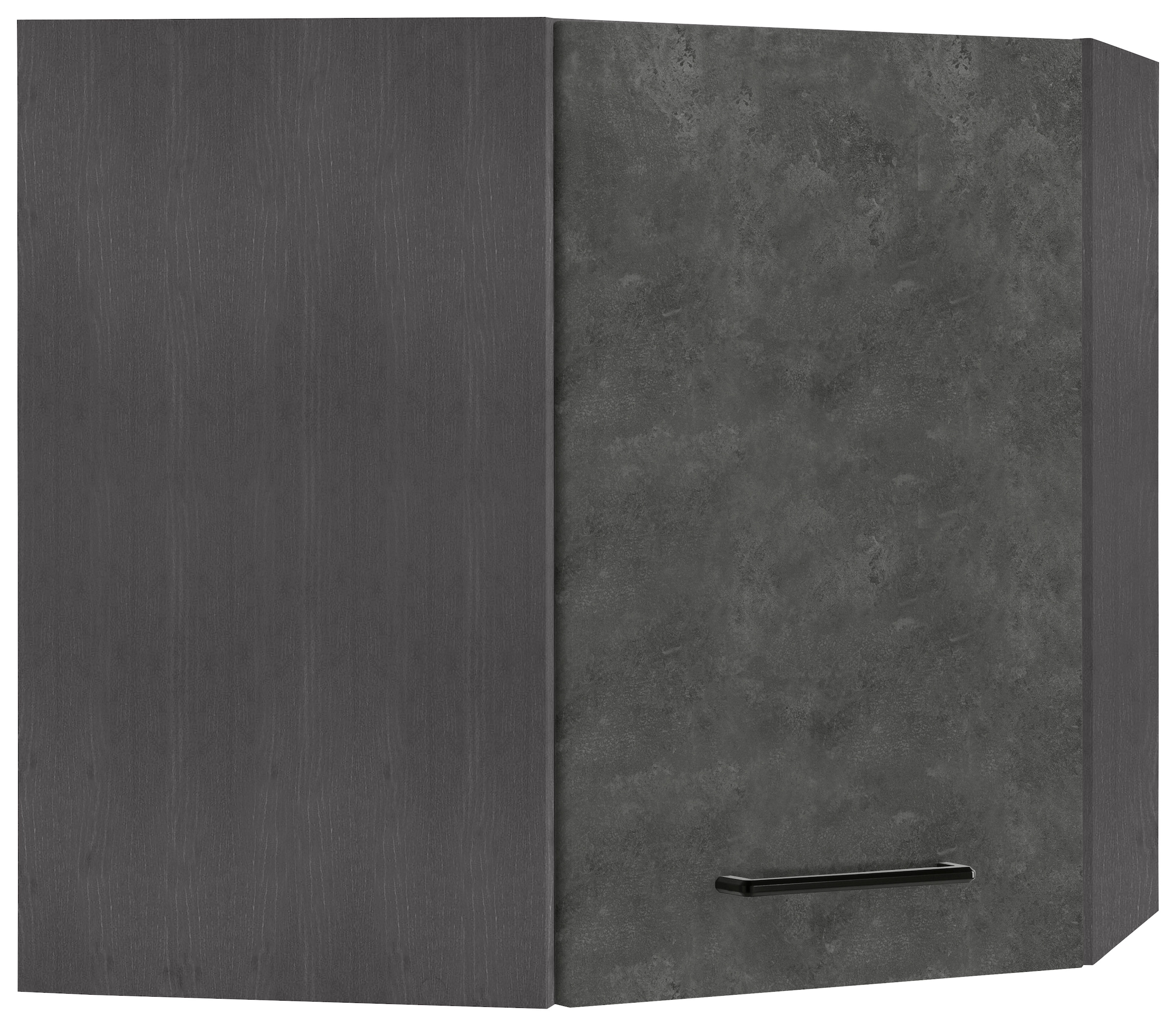 schwarzer Metallgriff, 1 Eckhängeschrank Tür, HELD kaufen MÖBEL 60 breit, Front MDF hochwertige auf Raten »Tulsa«, cm