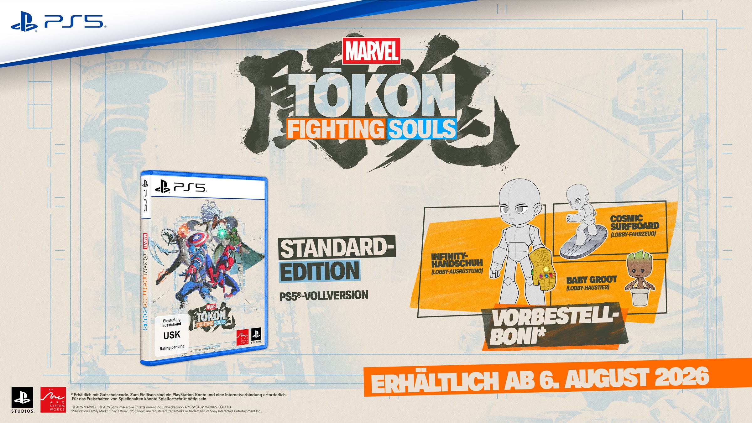 PlayStation 5 Spielesoftware »MARVEL Tōkon: Fighting Souls™ Standard Edition« PlayStation 5