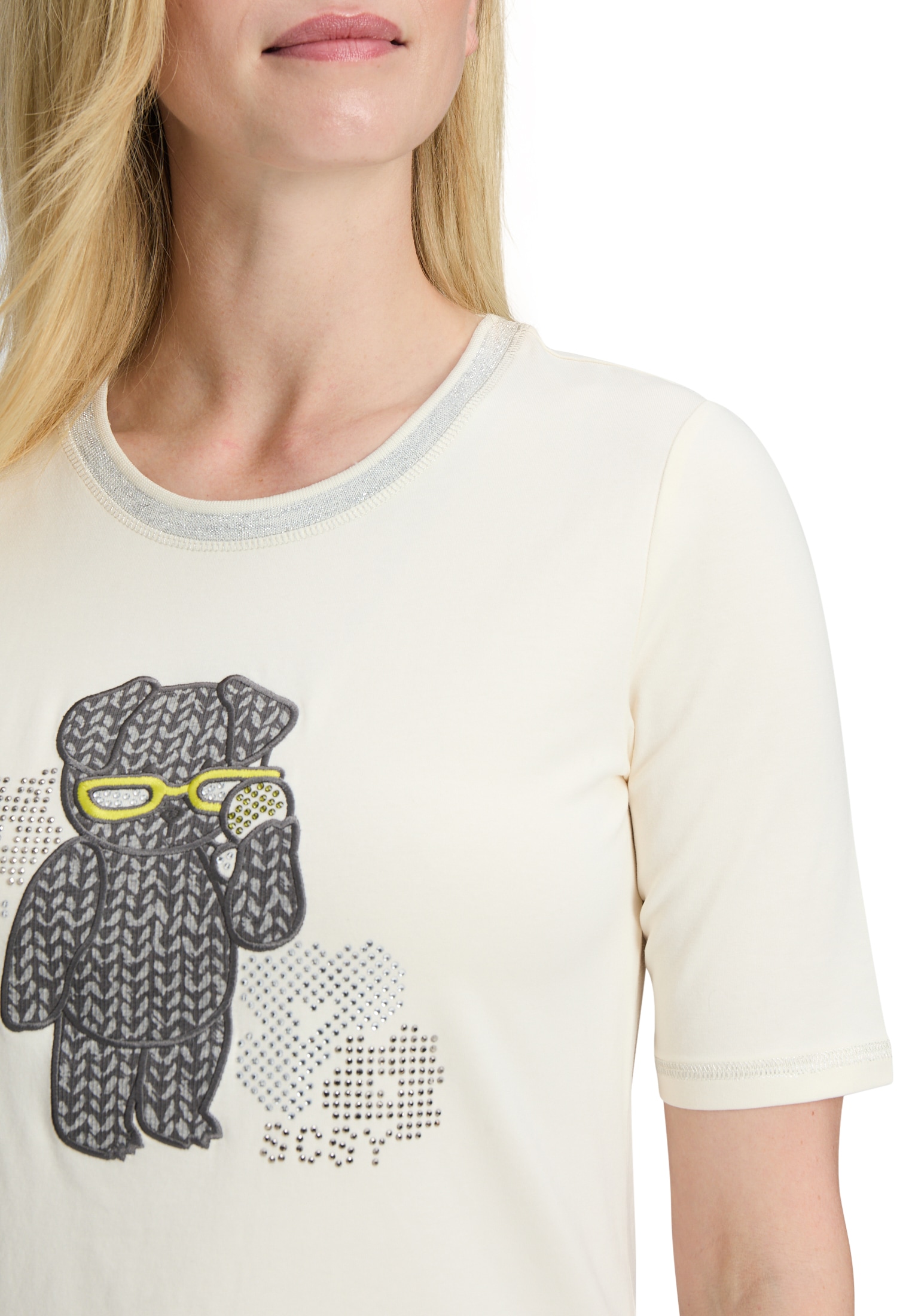 Betty Barclay Langarmshirt »Basic Shirt mit Applikation«