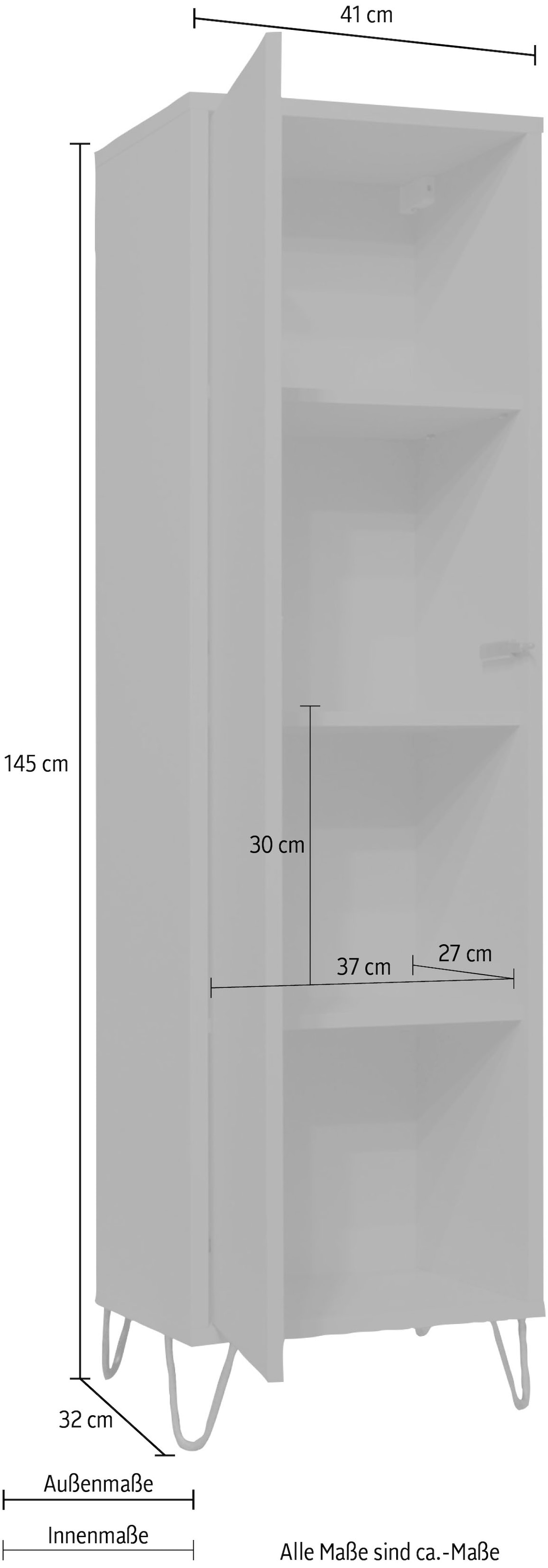 Mäusbacher Mehrzweckschrank »Bonnie«, Breite 41 cm mit Drahtgestell auf  Raten bestellen