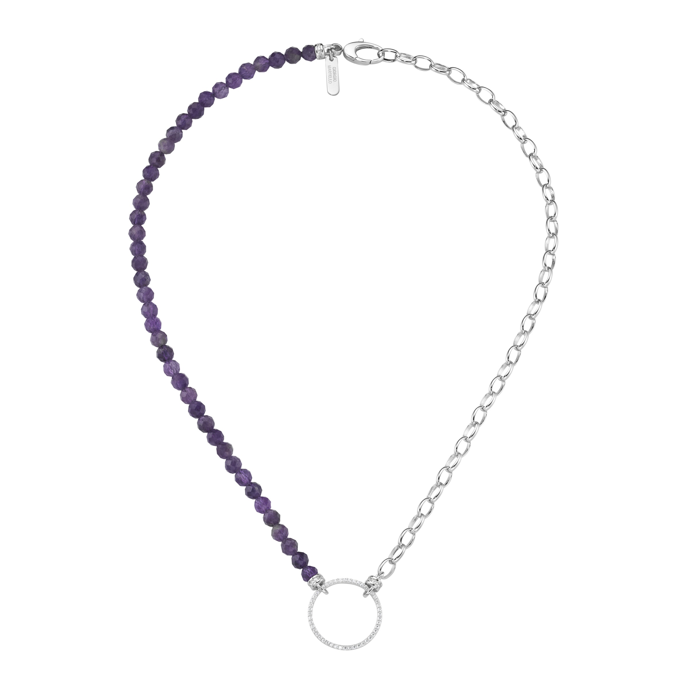 GIORGIO MARTELLO MILANO Collier »Collier mit Zierstein, Silber 925«