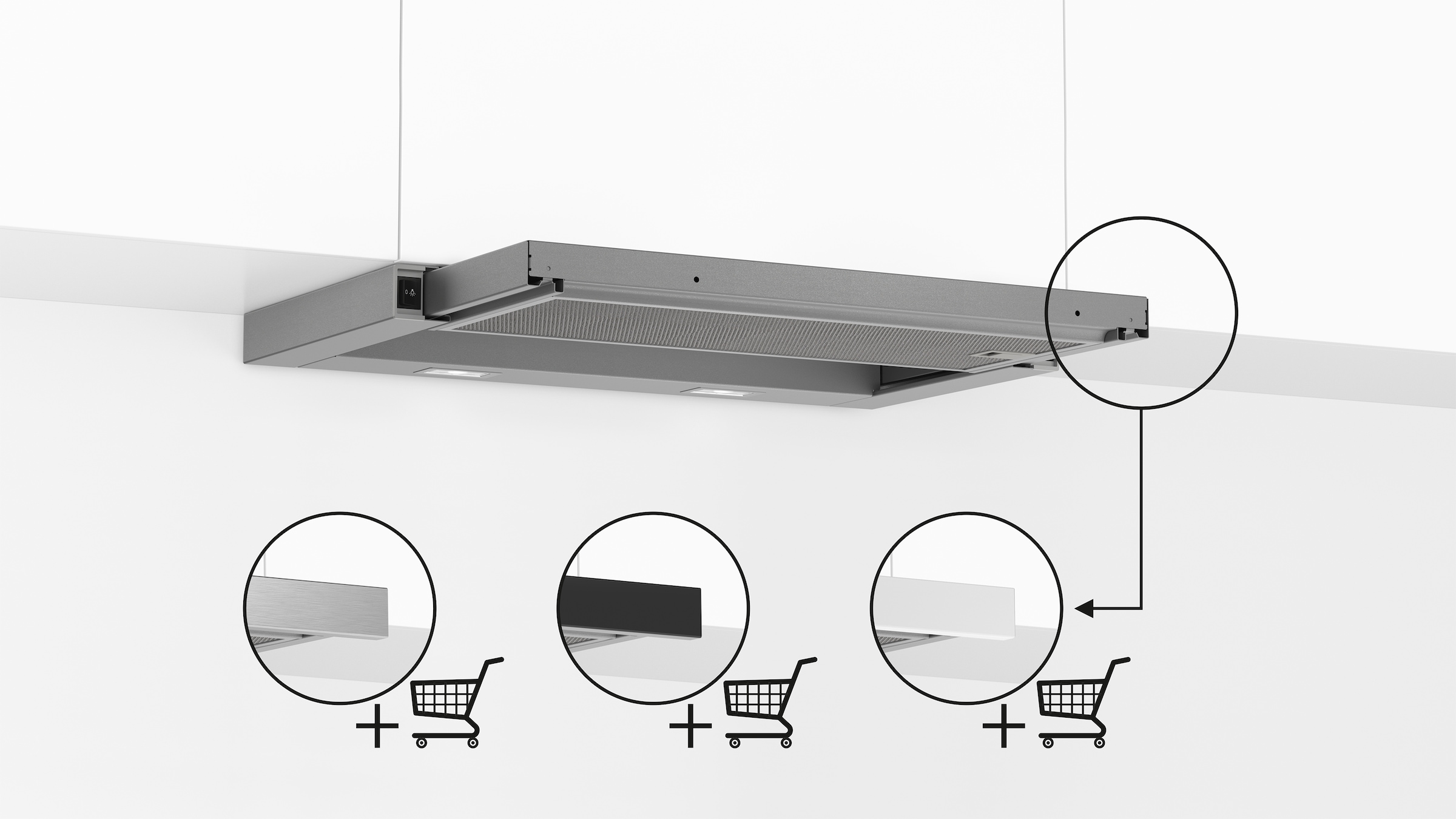 BOSCH Flachschirmhaube »DFL064W54« Serie Serie 2