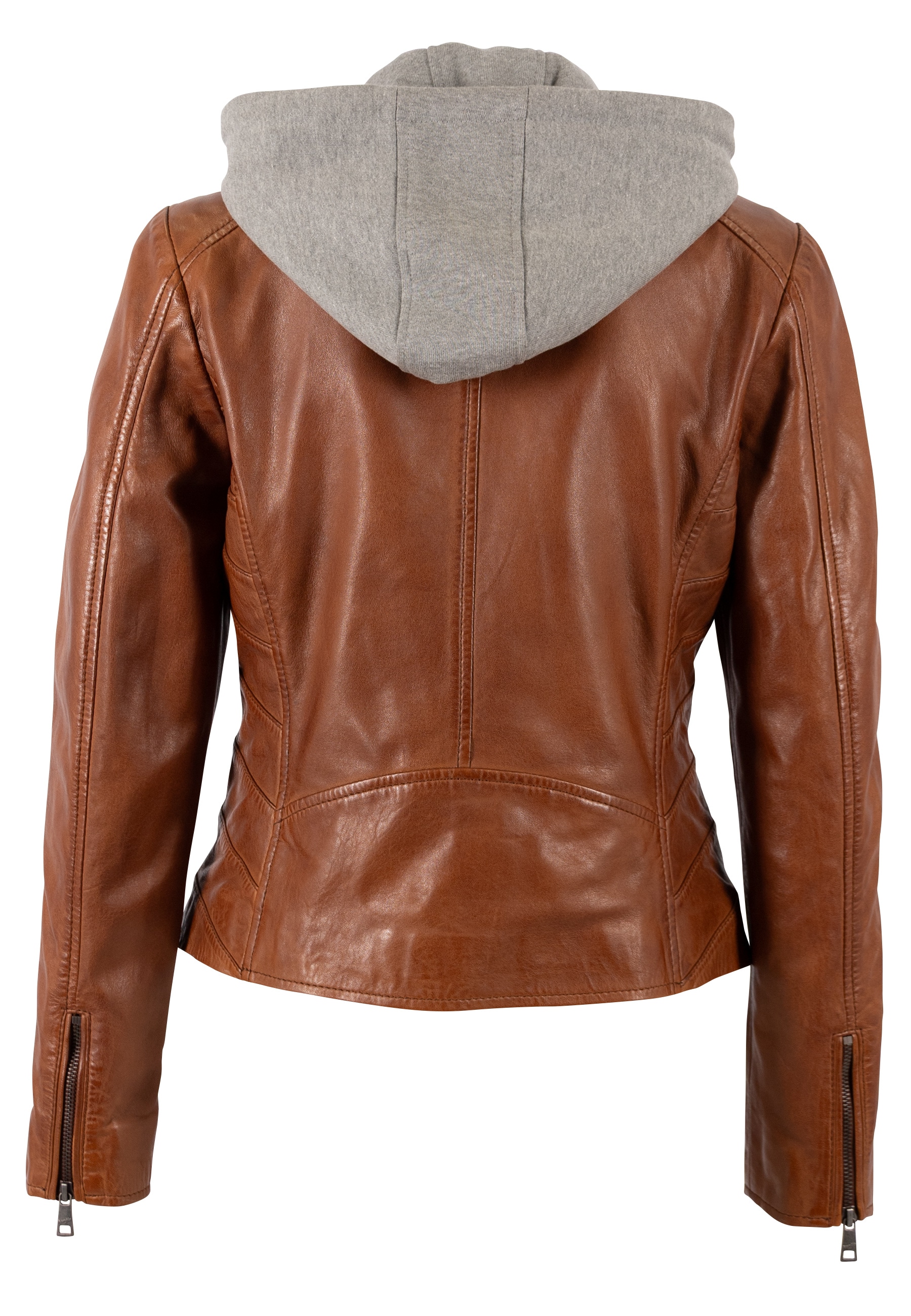 Mauritius Lederjacke »MWAlva« mit Kapuze mit abnehmbarer Kapuze
