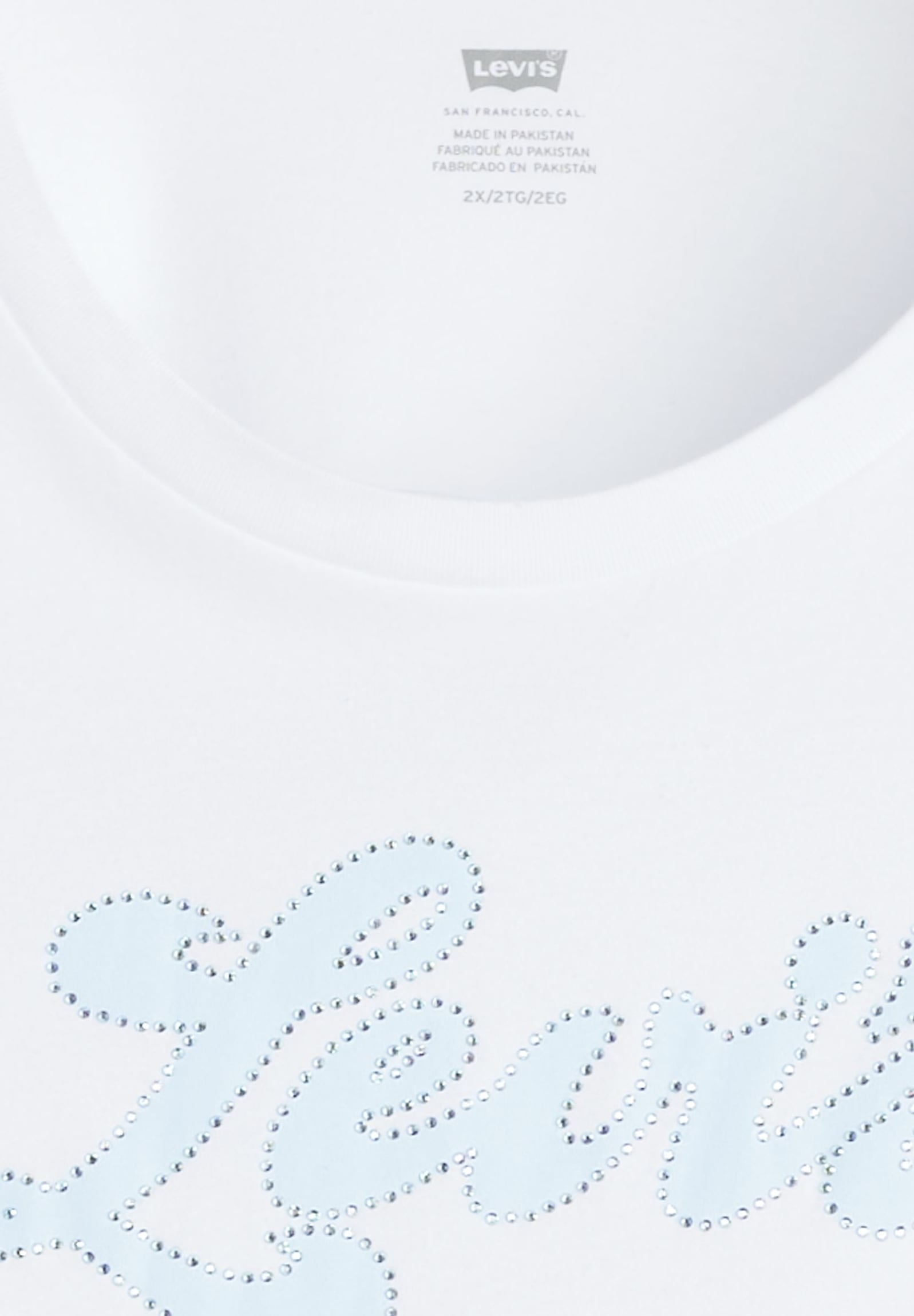 Levi's® Plus T-Shirt »PL PERFECT TEE« Applikation mit Glitzersteinen