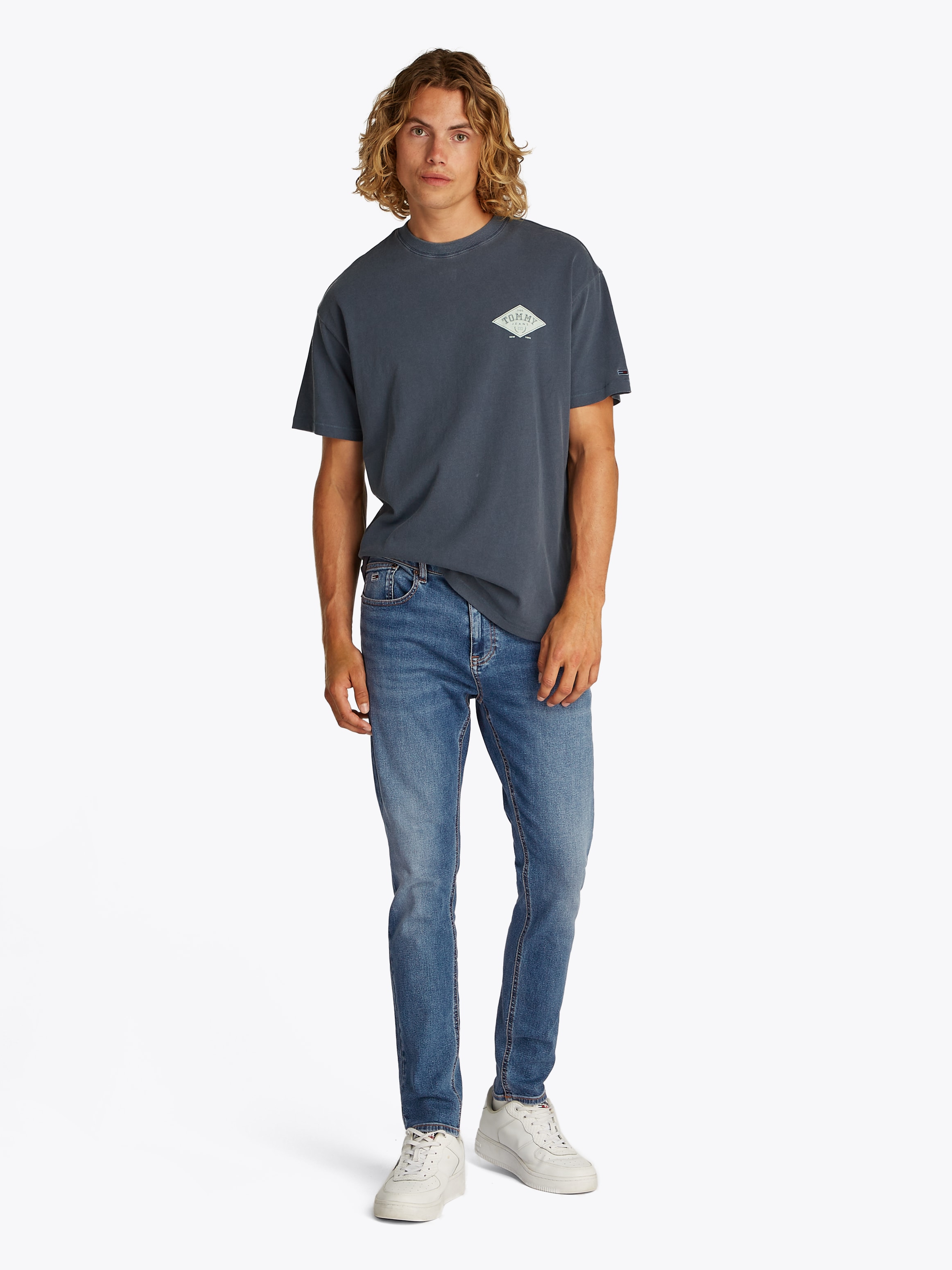 Tommy Jeans Slim-fit-Jeans »Austin Slim Tapered«, zum Knöchel hin schmaler werdende Jeans mit mittlerer Leibhöhe