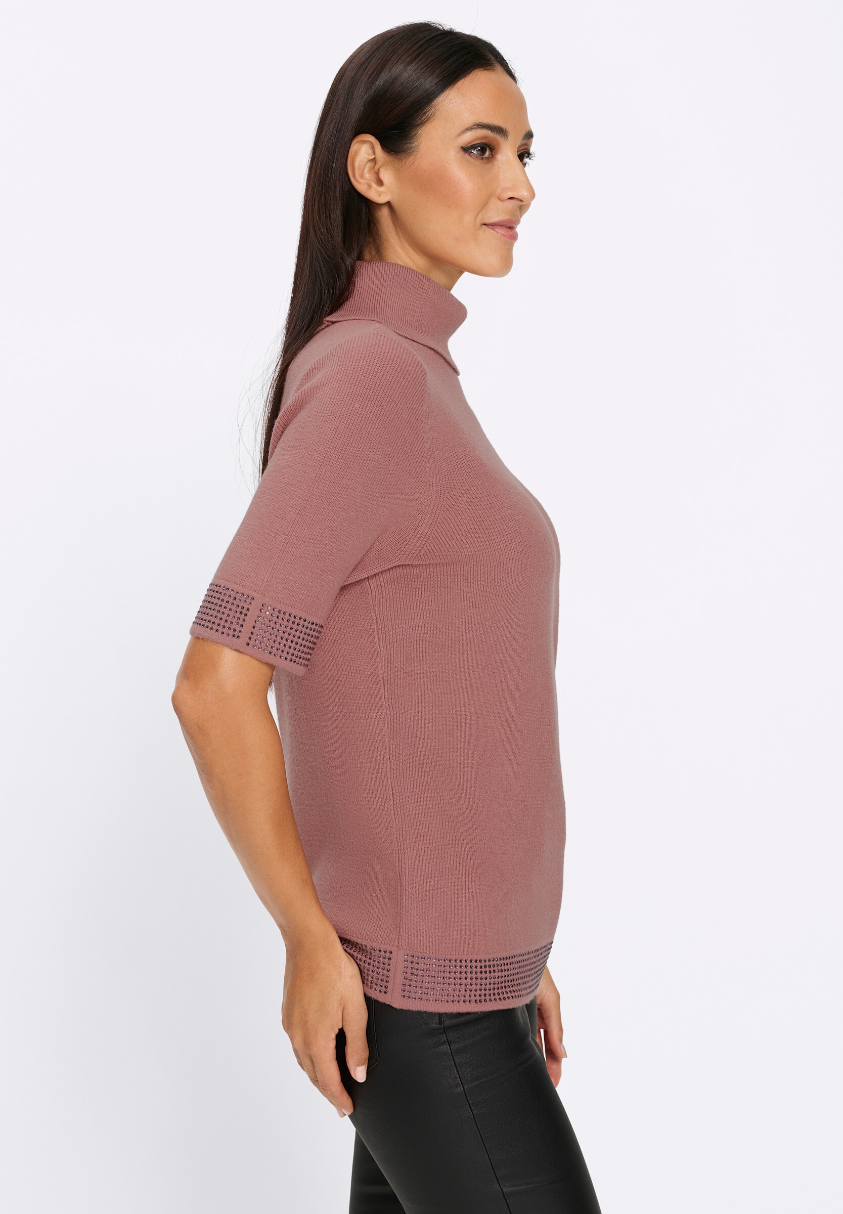 heine Strickpullover »Rollkragenpullover Rollkragenpullover mit Glitzereffekten«