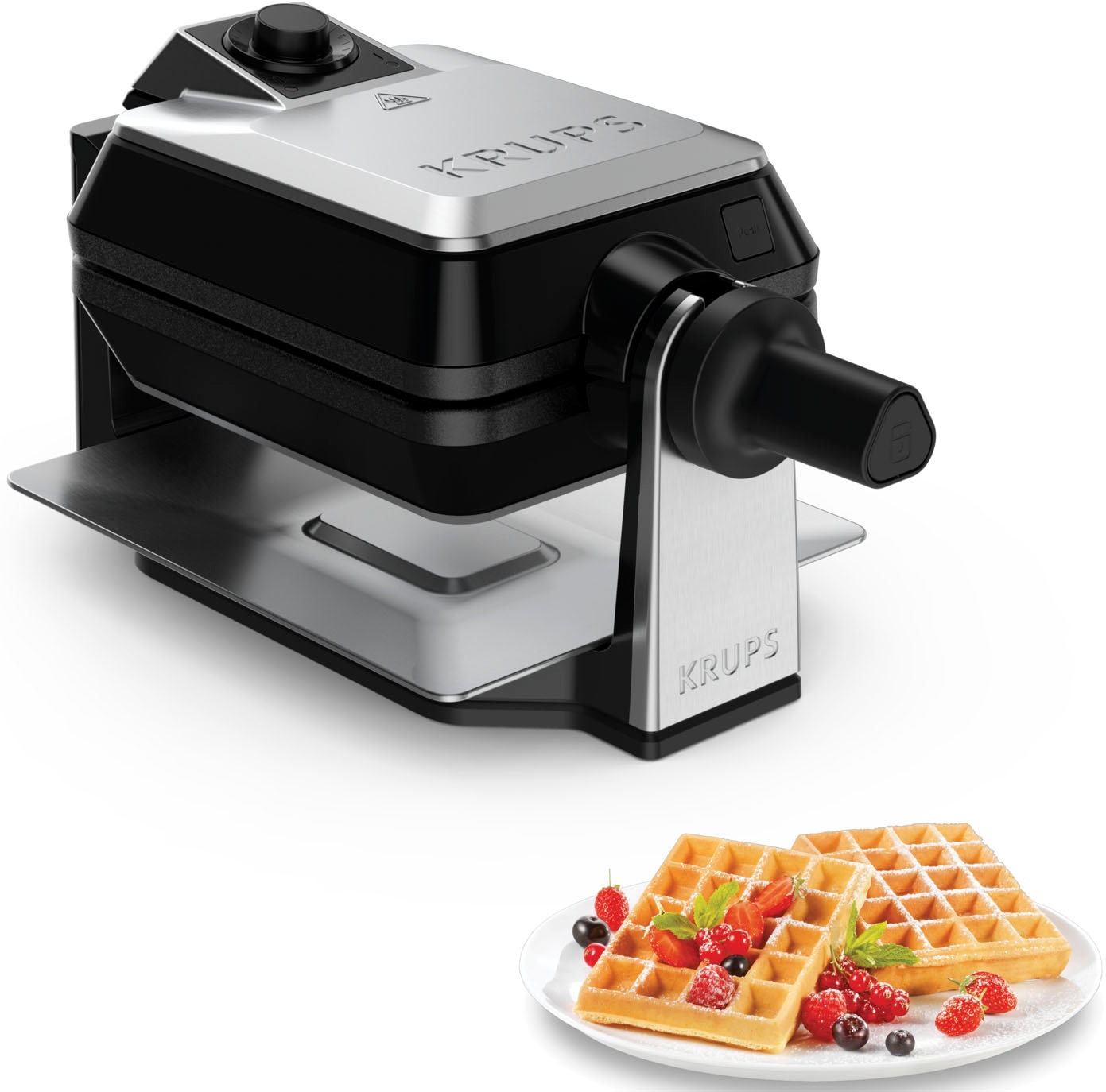 Krups Waffeleisen »FDD95D Professional«, 1200 W, Doppelwaffeleisen, belgische Waffeln, Dreh-Funktion, 7 Bräunungsstufen