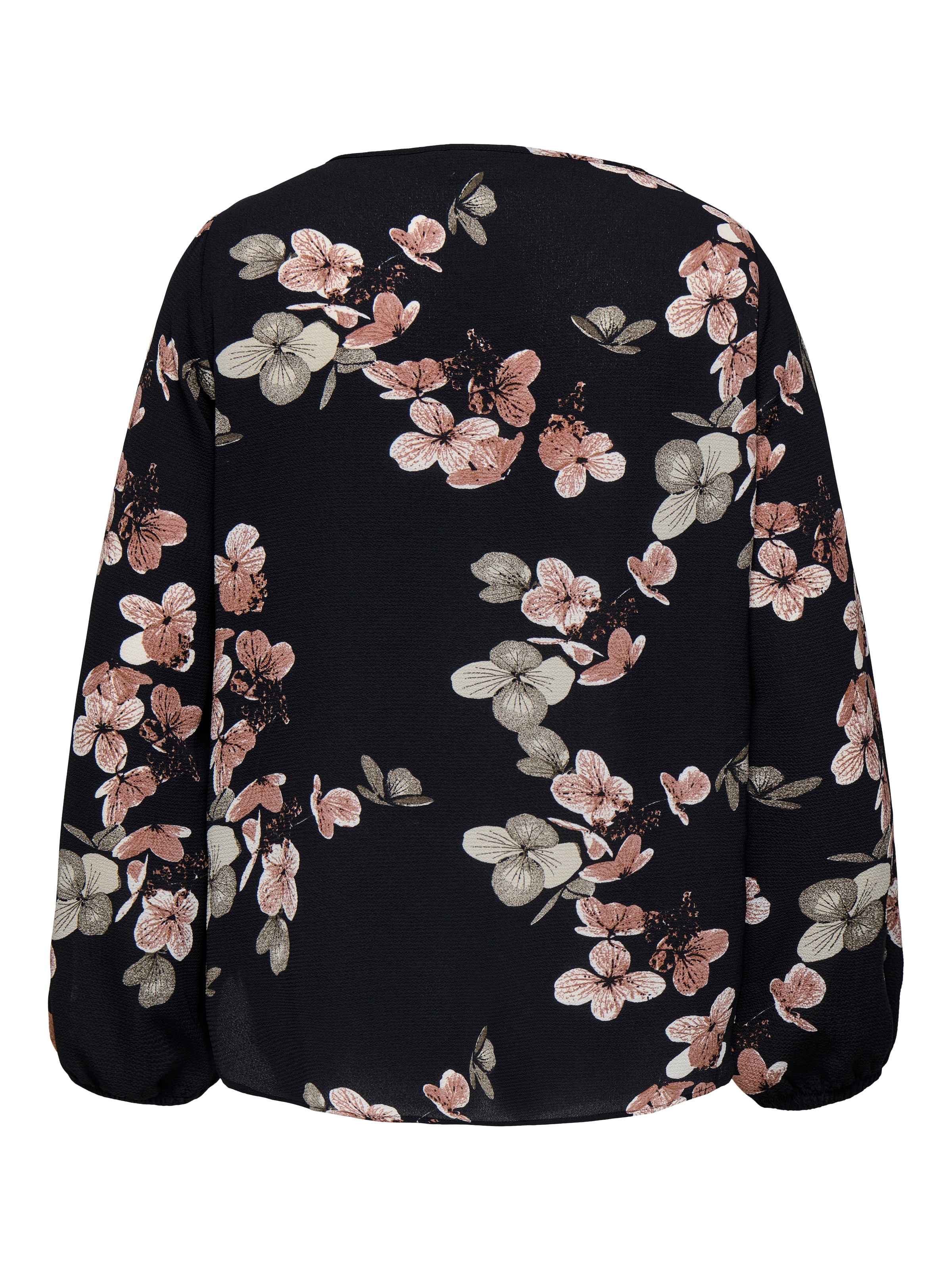 ONLY CARMAKOMA Blusenshirt »CARVICA LIFE L/S V-NECK TOP WVN NOOS«