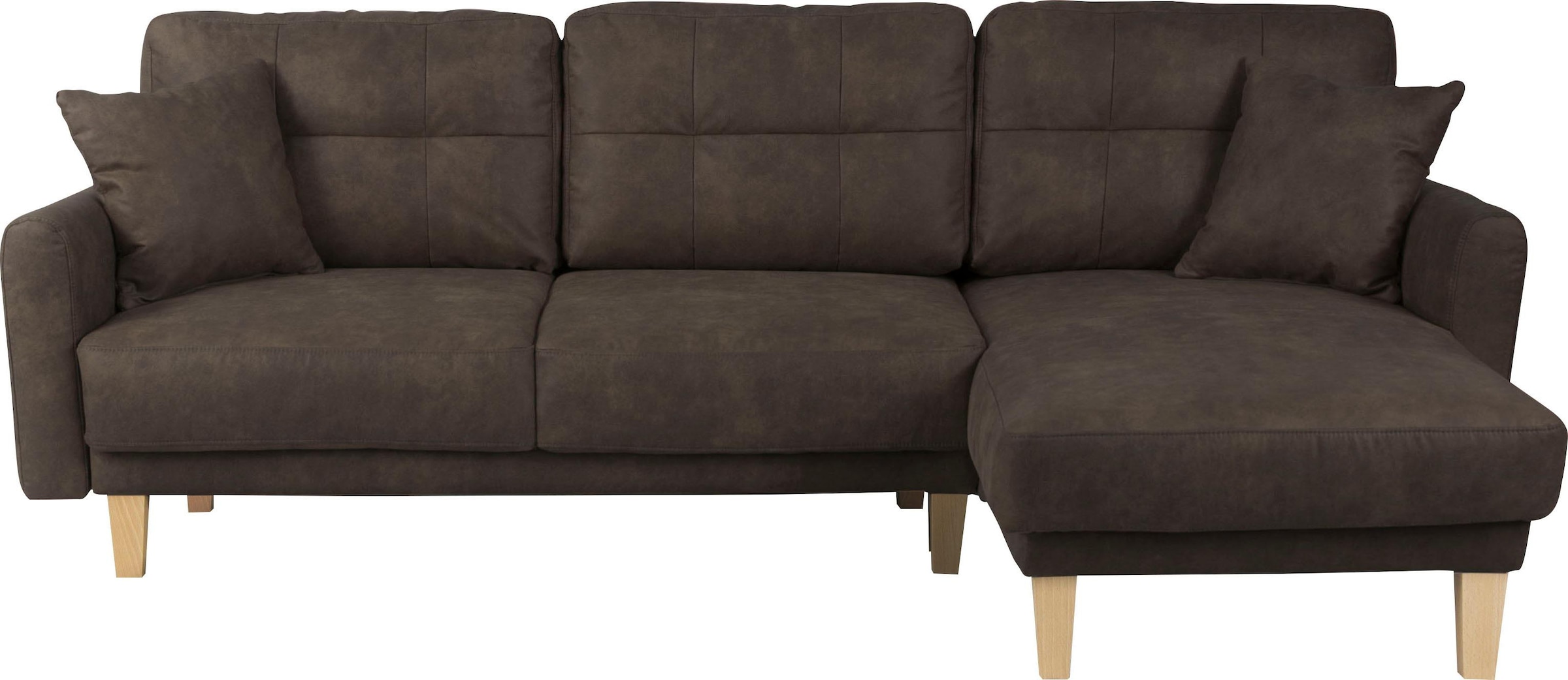 Home affaire Ecksofa »TRIPLO optionale Schlafsofa mit Bettkasten, Maße B/T/H: 234/164/89 cm« L-Form wahlweise mit Bettfunktion - Liegefläche 132x210 cm
