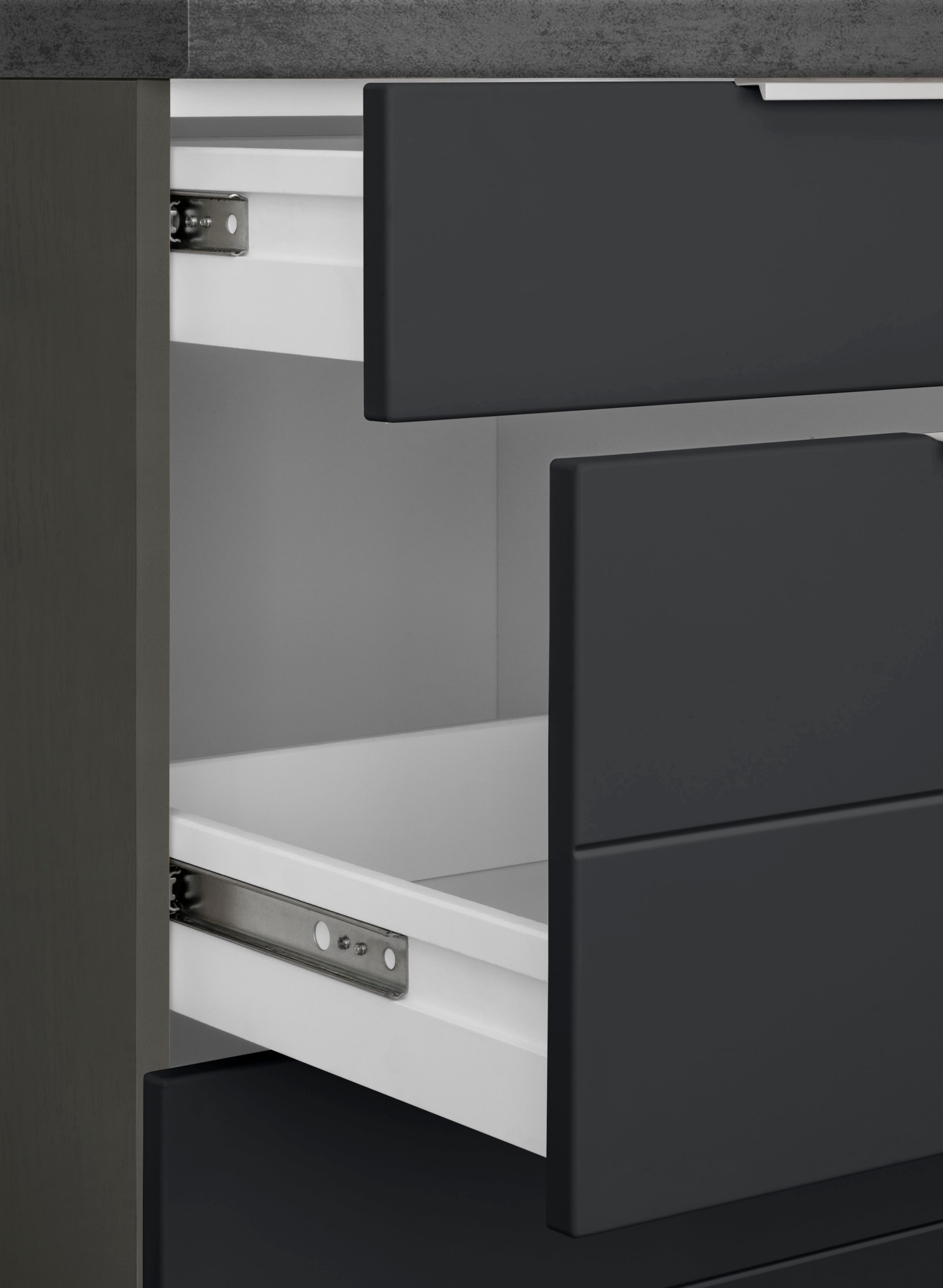 KOCHSTATION Winkelküche »KS-Luhe«, Stellbreite 240x270 cm, wahlweise mit oder ohne E-Geräten, MDF-Fronten