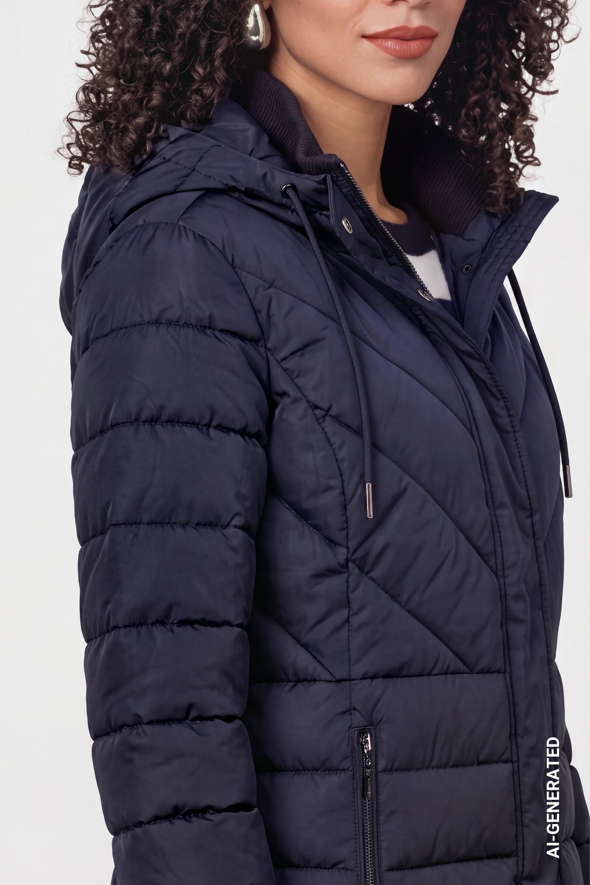 Monari Steppmantel Regular fit mit Kapuze