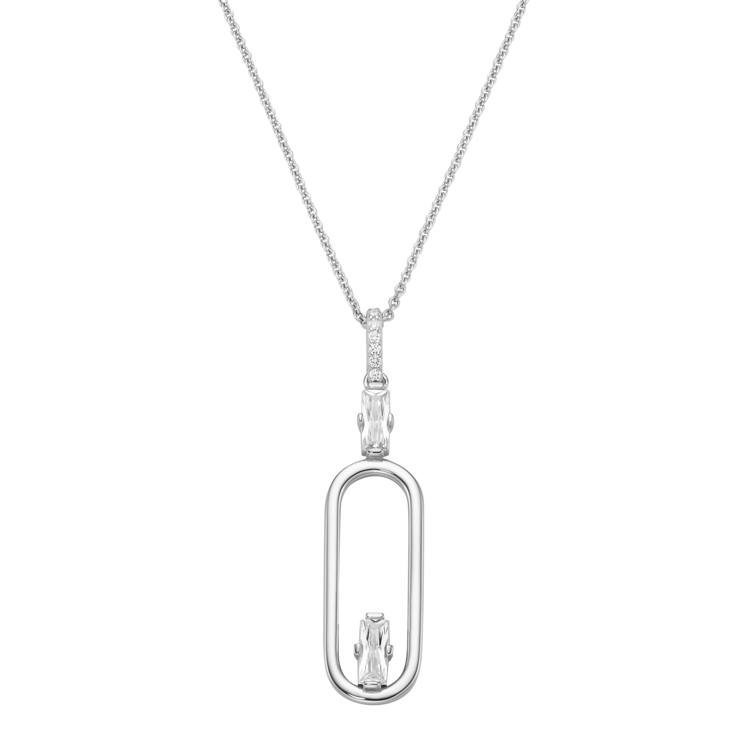 GIORGIO MARTELLO MILANO Kette mit Anhänger »Kette Anhänger mit Zirkonia, Silber 925«