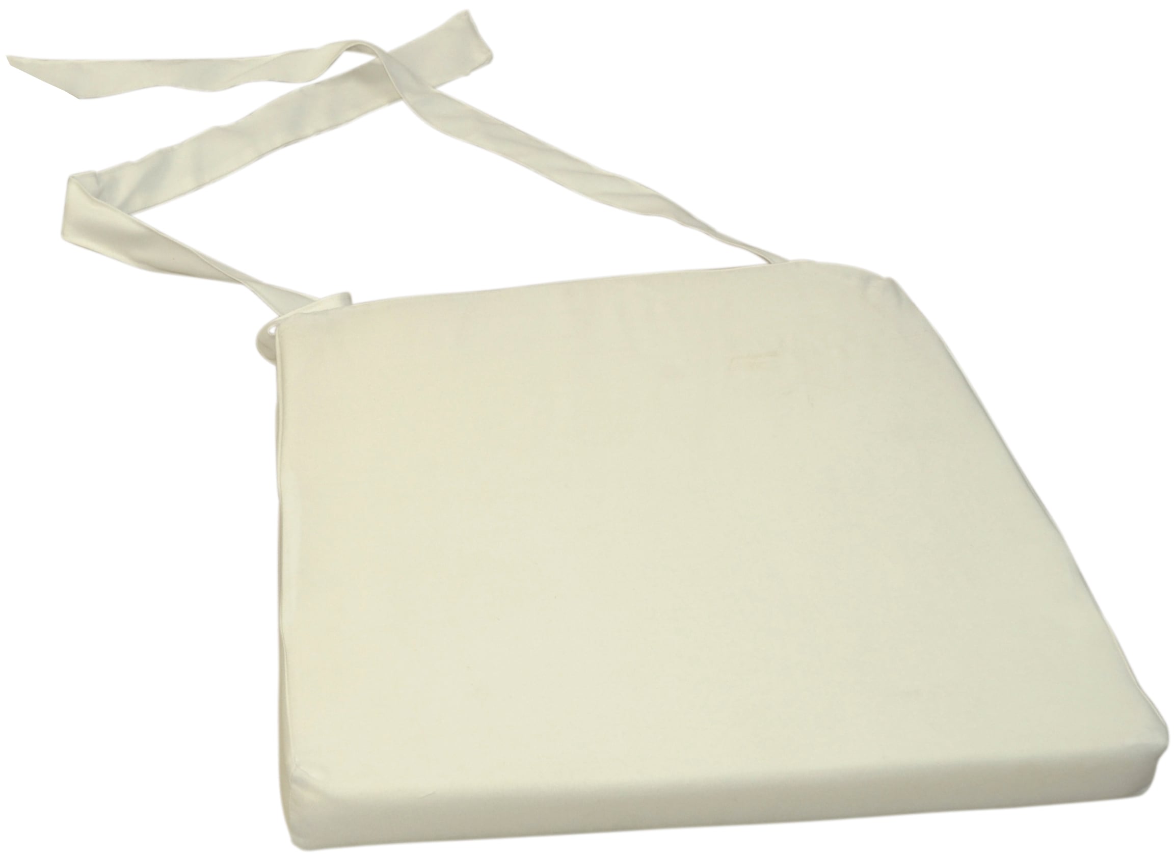 HOFMANN LIVING AND MORE, Stuhlkissen (2 Stck.), vanille + unifarben, Polyester, B/L: 46 cm x 43 cm - 2 Stk.