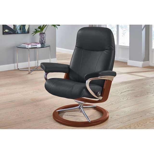 Base, auf »Garda«, Gestell kaufen L, Relaxsessel Stressless® Rechnung mit Braun (Set), Größe Signature