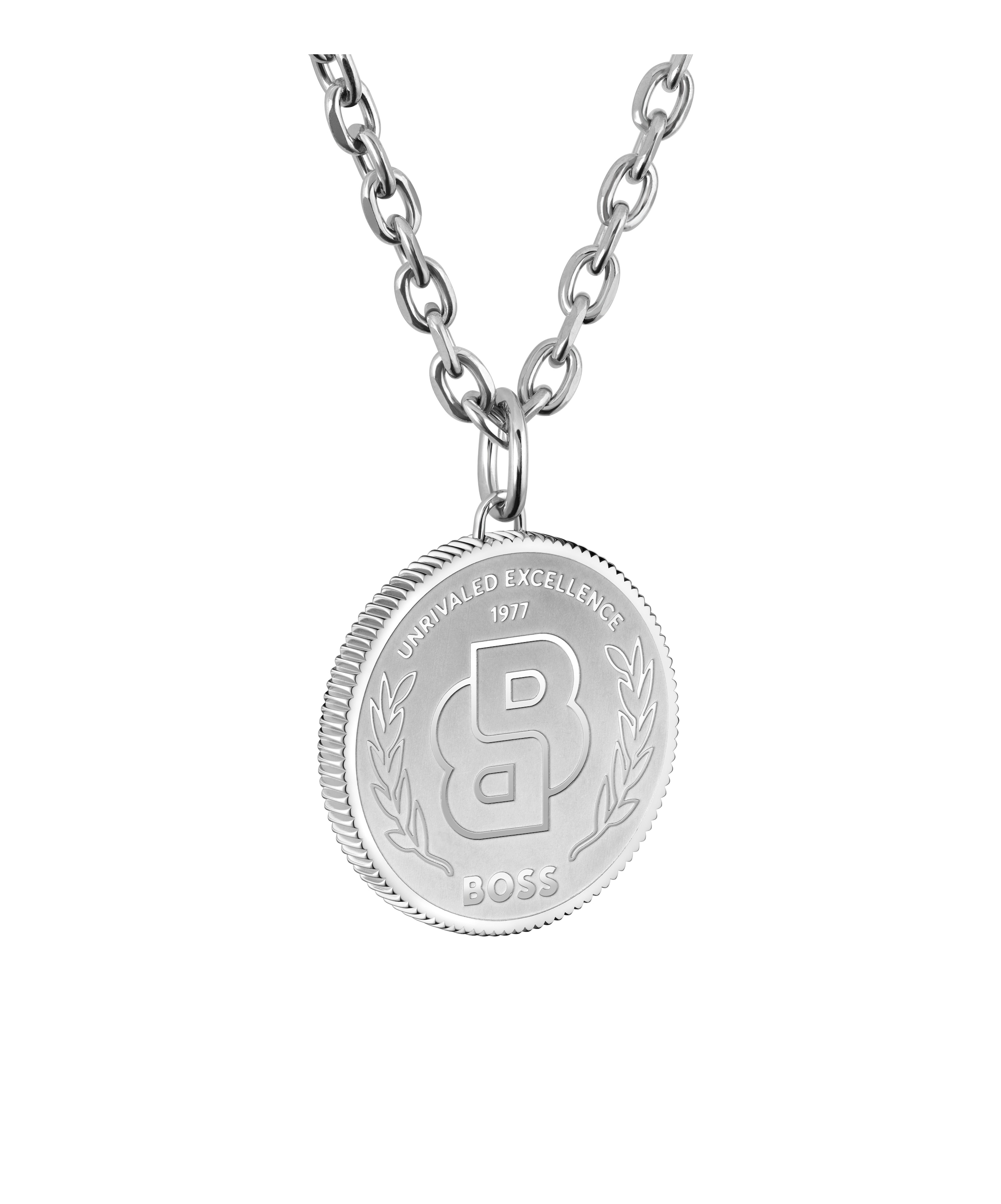 BOSS Kette mit Anhänger »DOUBLE B COIN«