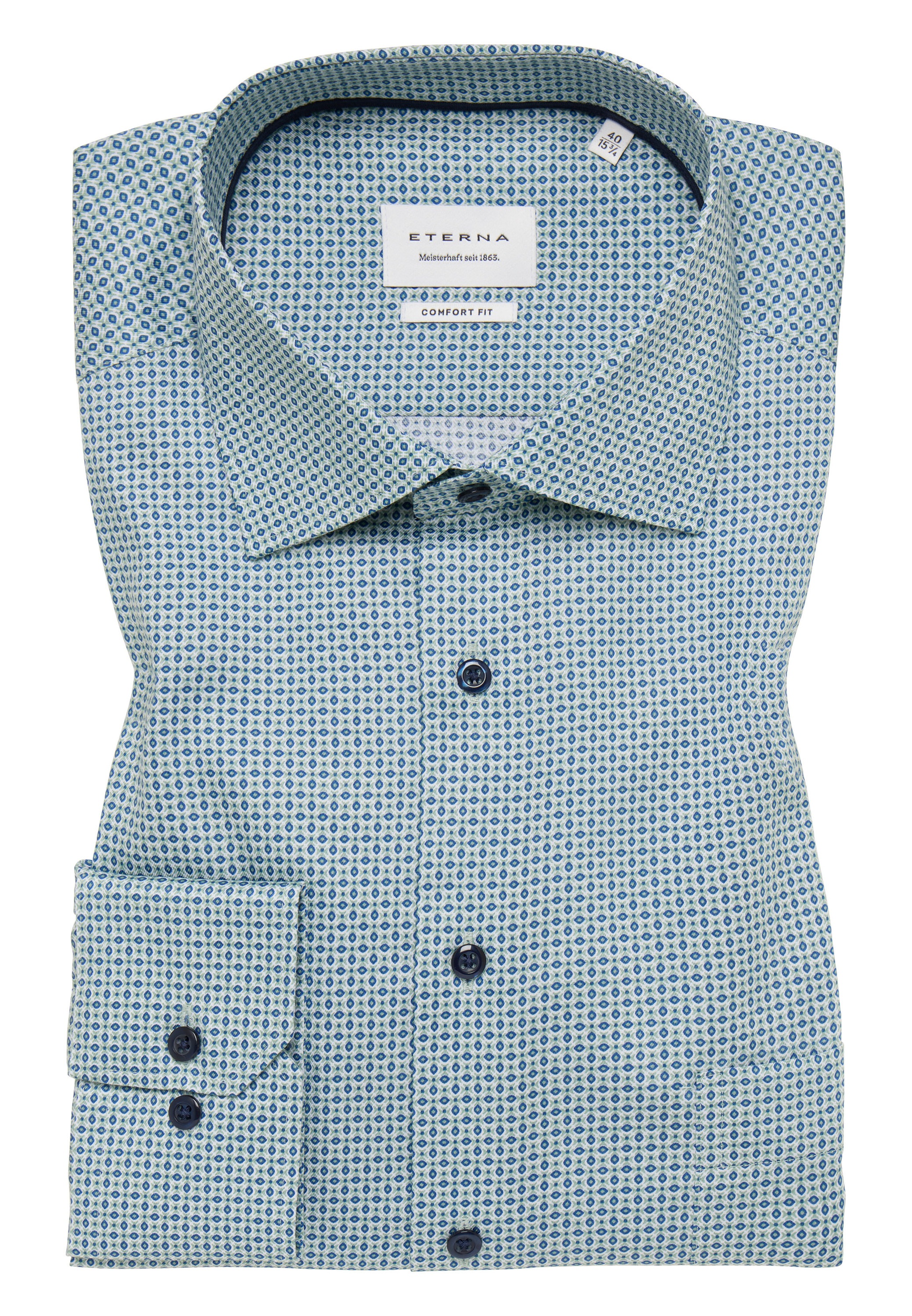 Eterna Langarmhemd »COMFORT FIT«, NON IRON (bügelfrei)