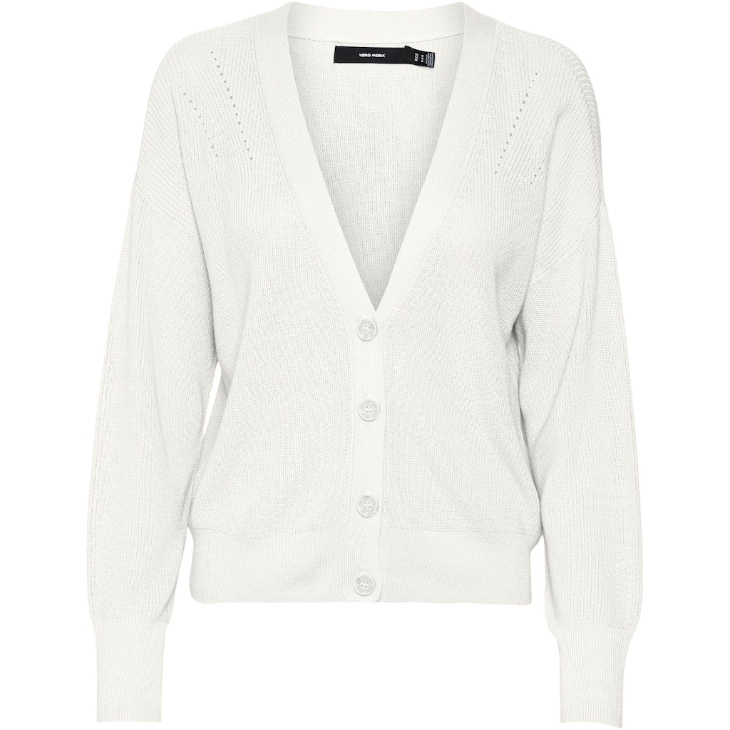 Vero Moda Strickjacke »VMNEWLEXSUN LS SHORT V-NECK CAR GA NOOS«