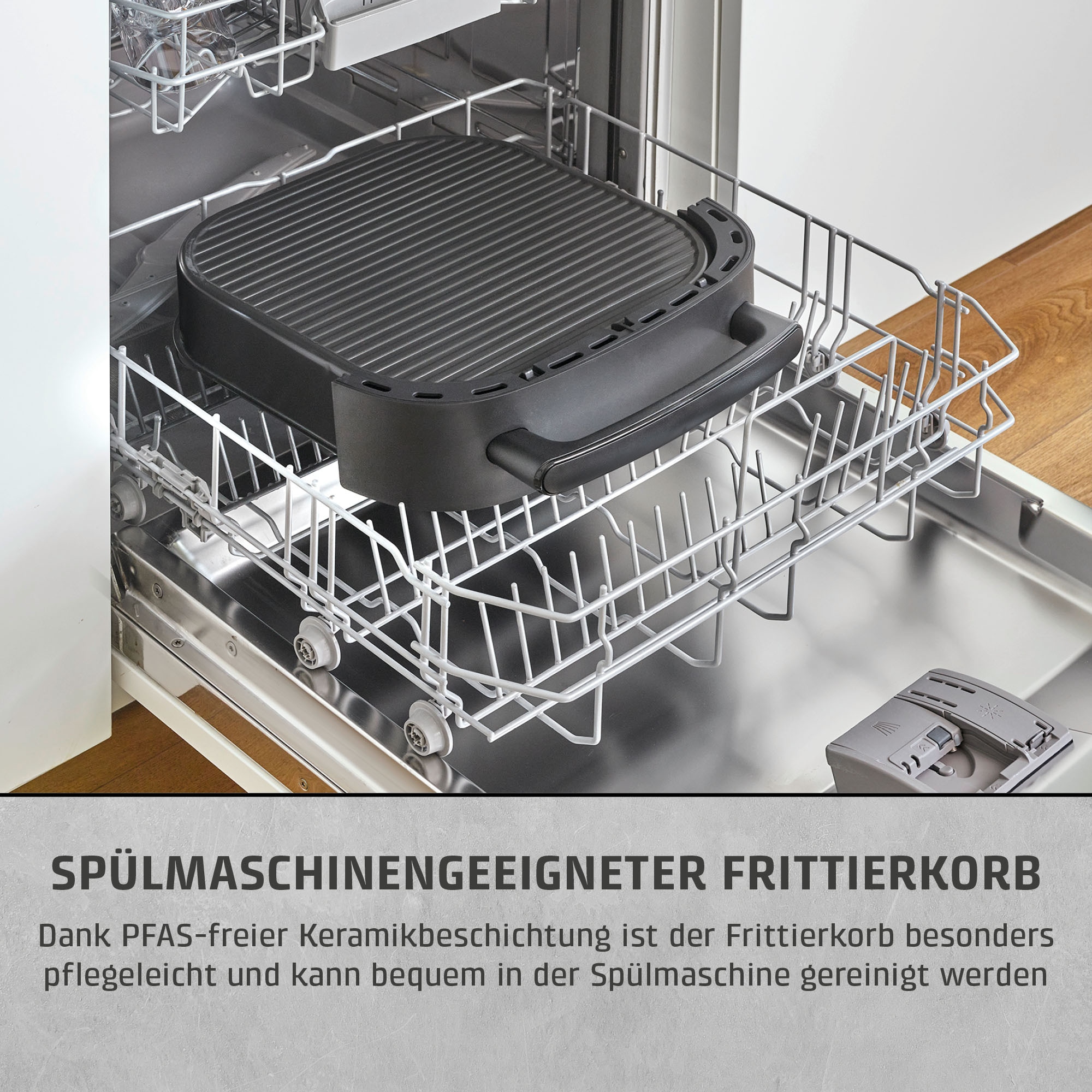 Caso Heißluftfritteuse »Design Heissluftfritteuse AirFry & PizzaChef« 2850 W Frittieren, Backen, Aufwärmen, Rösten oder Dörren.