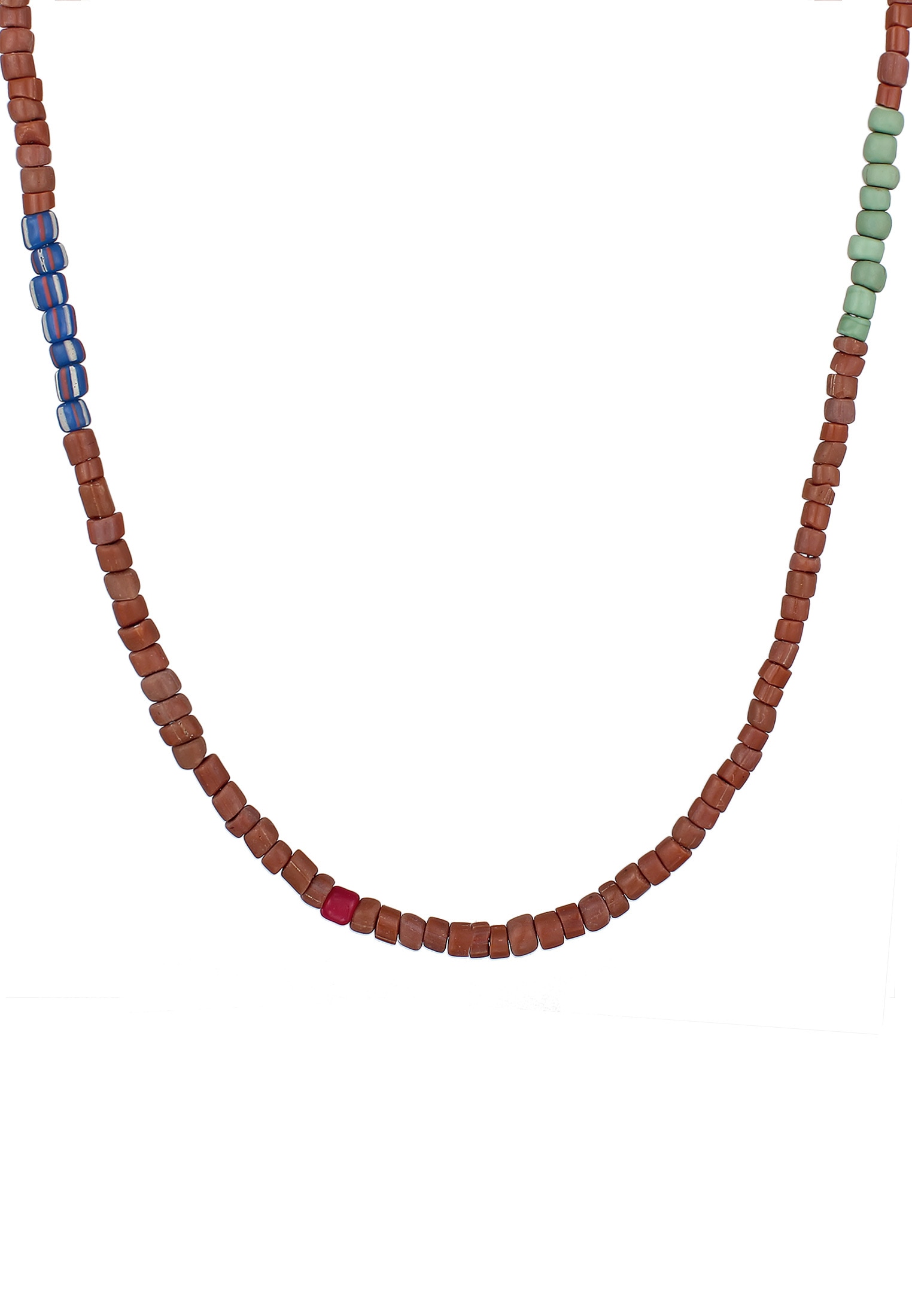 Kuzzoi Silberkette »Halskette Glas Beads Urban Style 925 Silber«