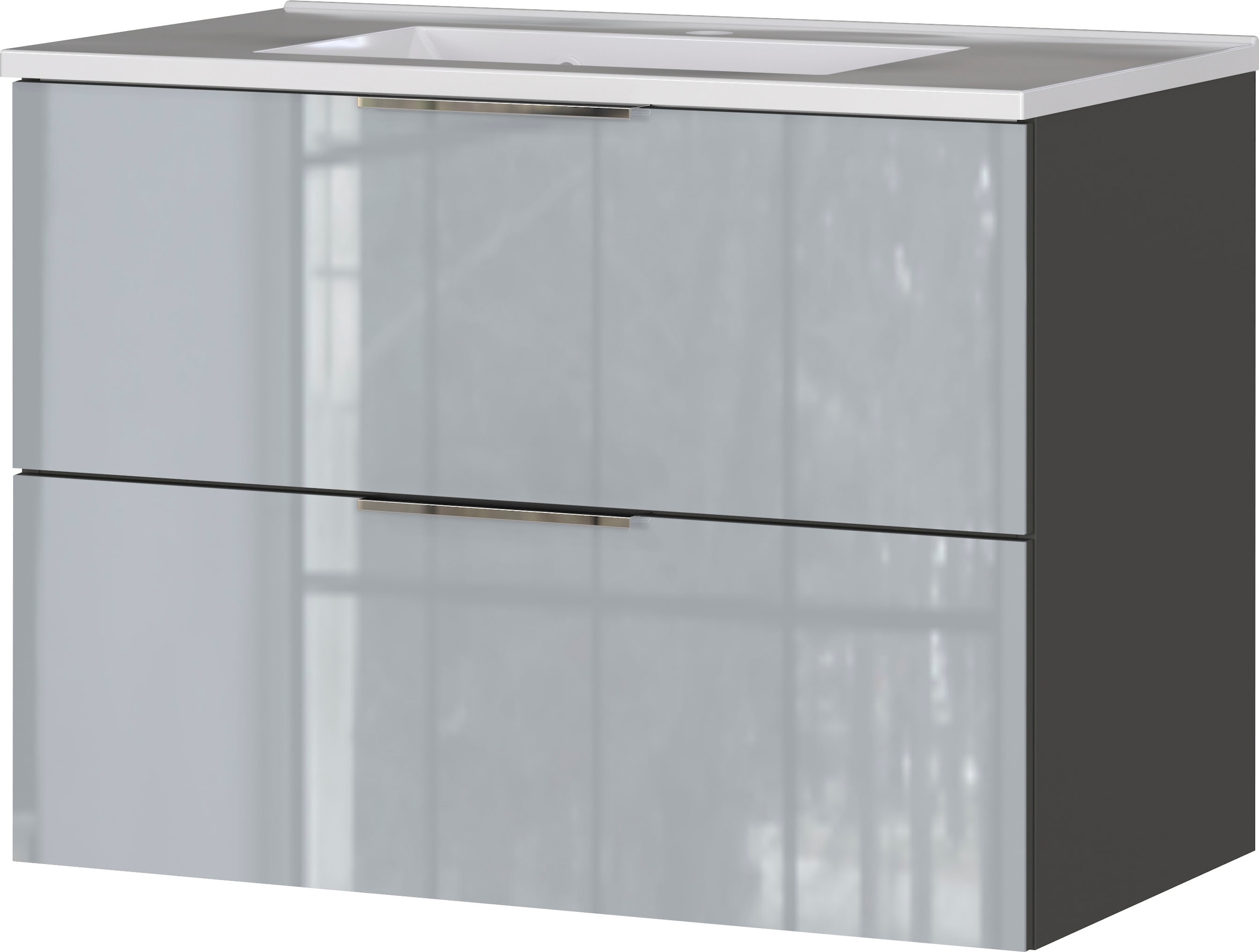 GERMANIA Badmöbel-Set »Oakland«, (4 St.), inkl. WT-Unterschrank, Spiegelschrank, Schrank und Mediumschrank