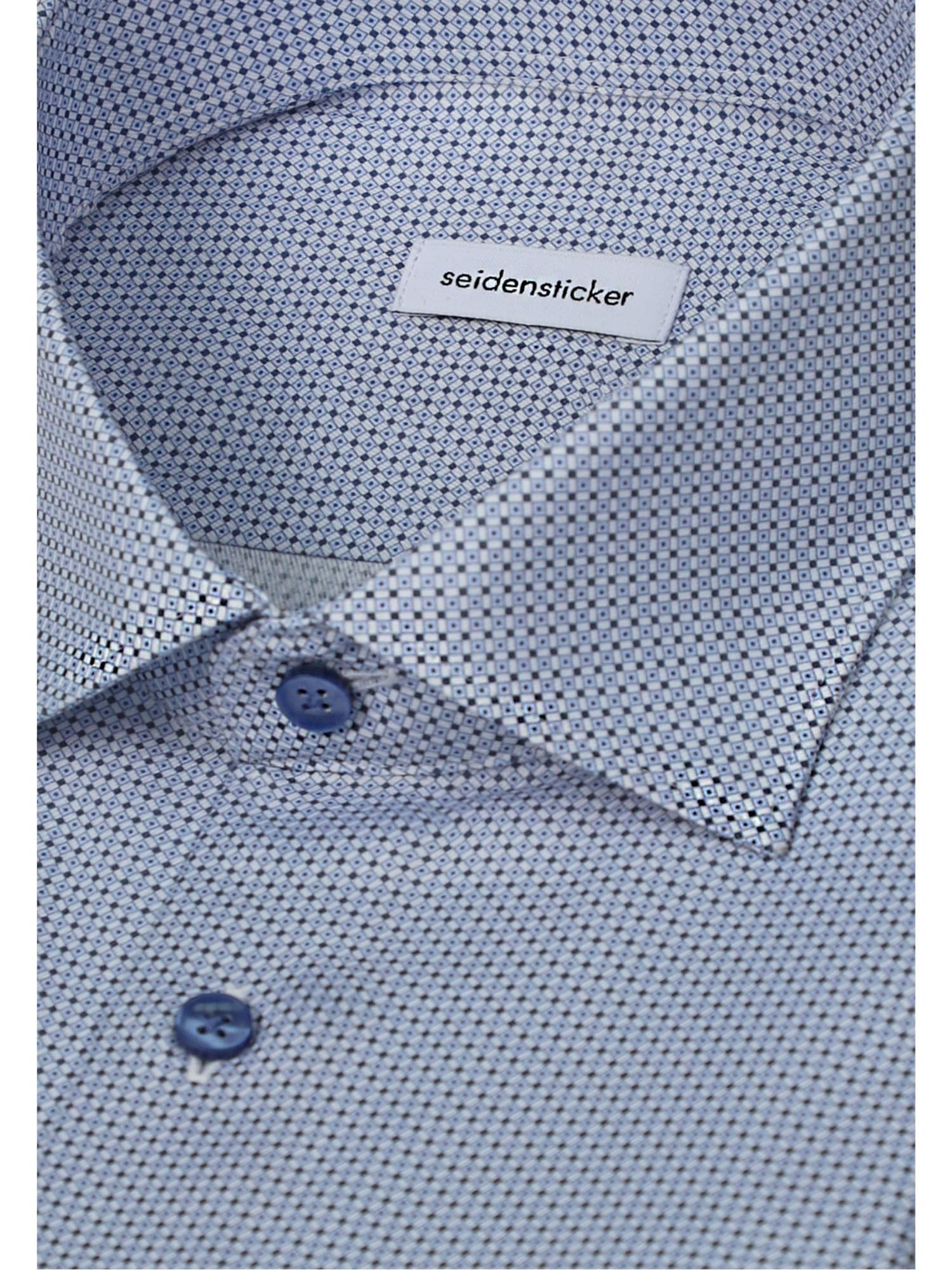 seidensticker Businesshemd »Schwarze Rose« Shaped 1/1 Kentkragen Druck