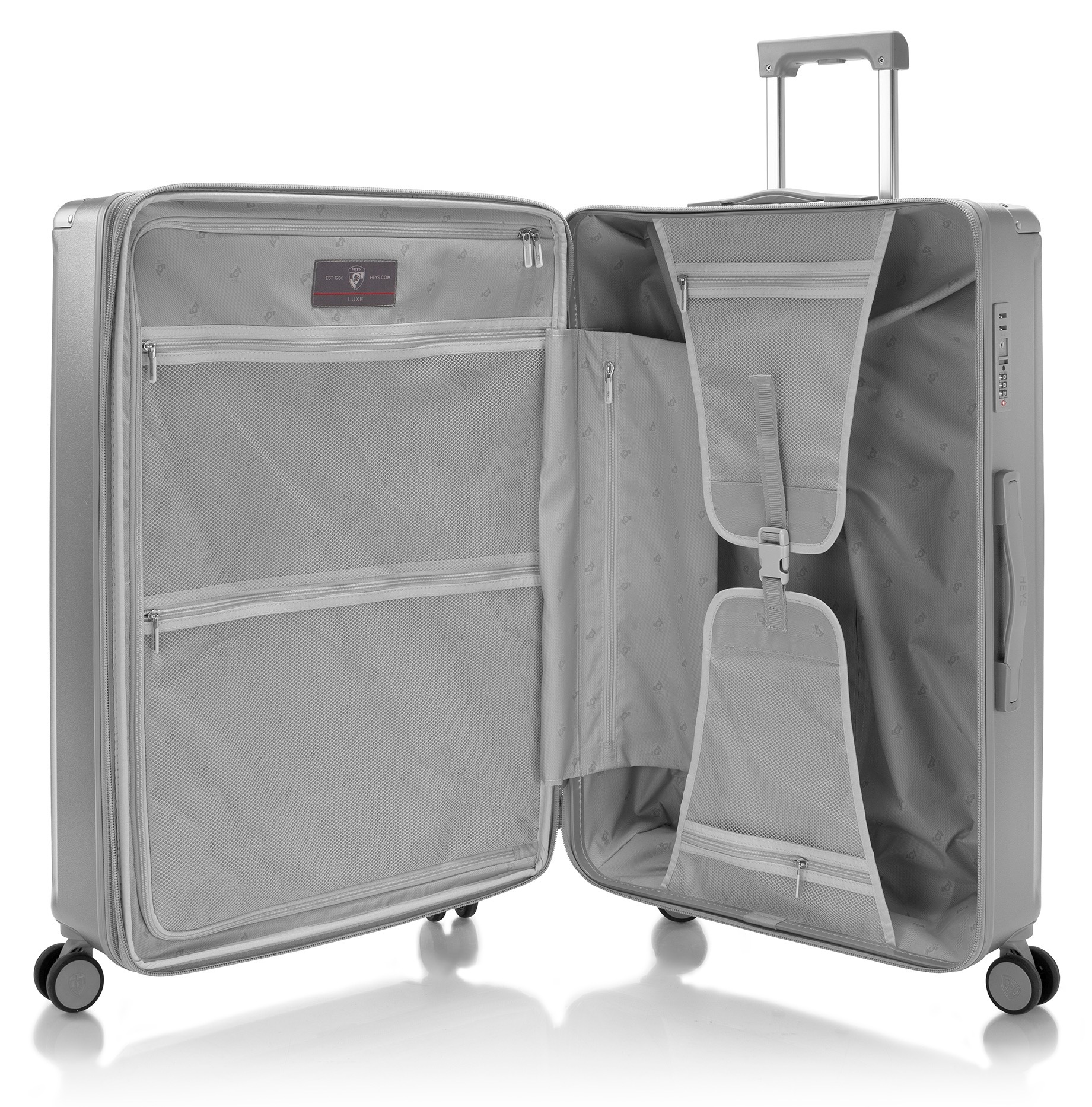 Heys Hartschalen-Trolley »Luxe, in verschiedenen Farben und Größen«, 4 Rollen, Heys x Joachim Llambi Hartschalen-Koffer Volumenerweiterung