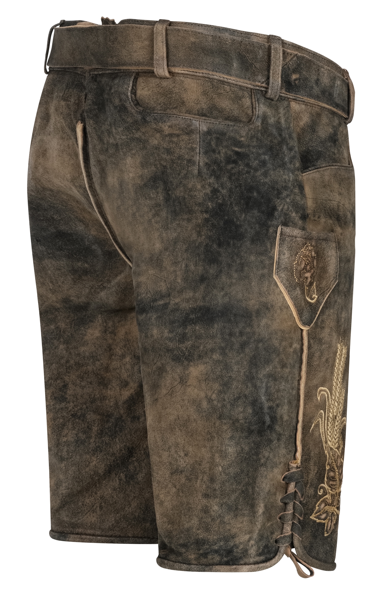 Nübler Trachtenlederhose »Lederhose kurz Kuno«