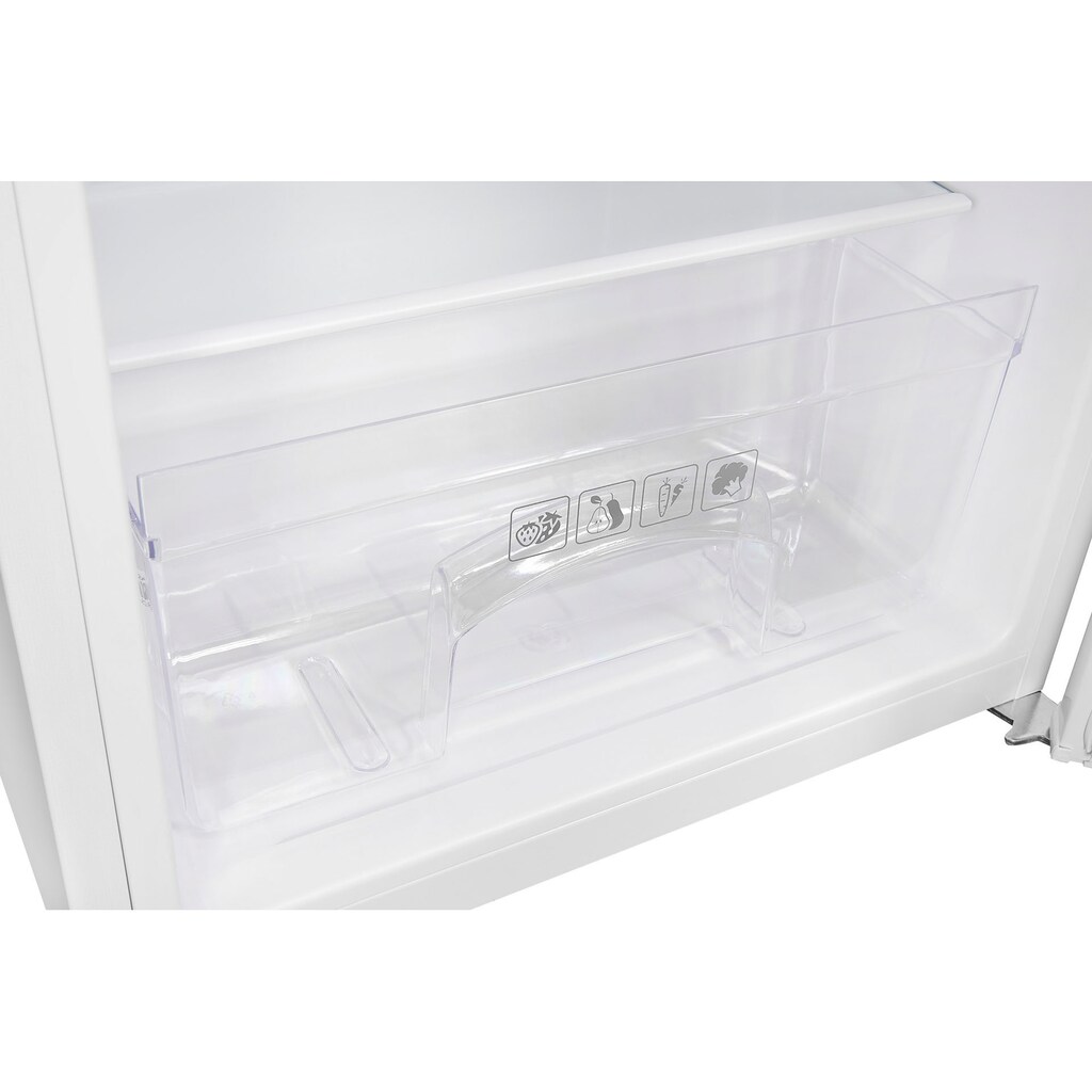 exquisit Kühlschrank »KS116-V-040F weiss«, KS116-V-040F weiss, 84 cm hoch, 48 cm breit, 91 L Volumen