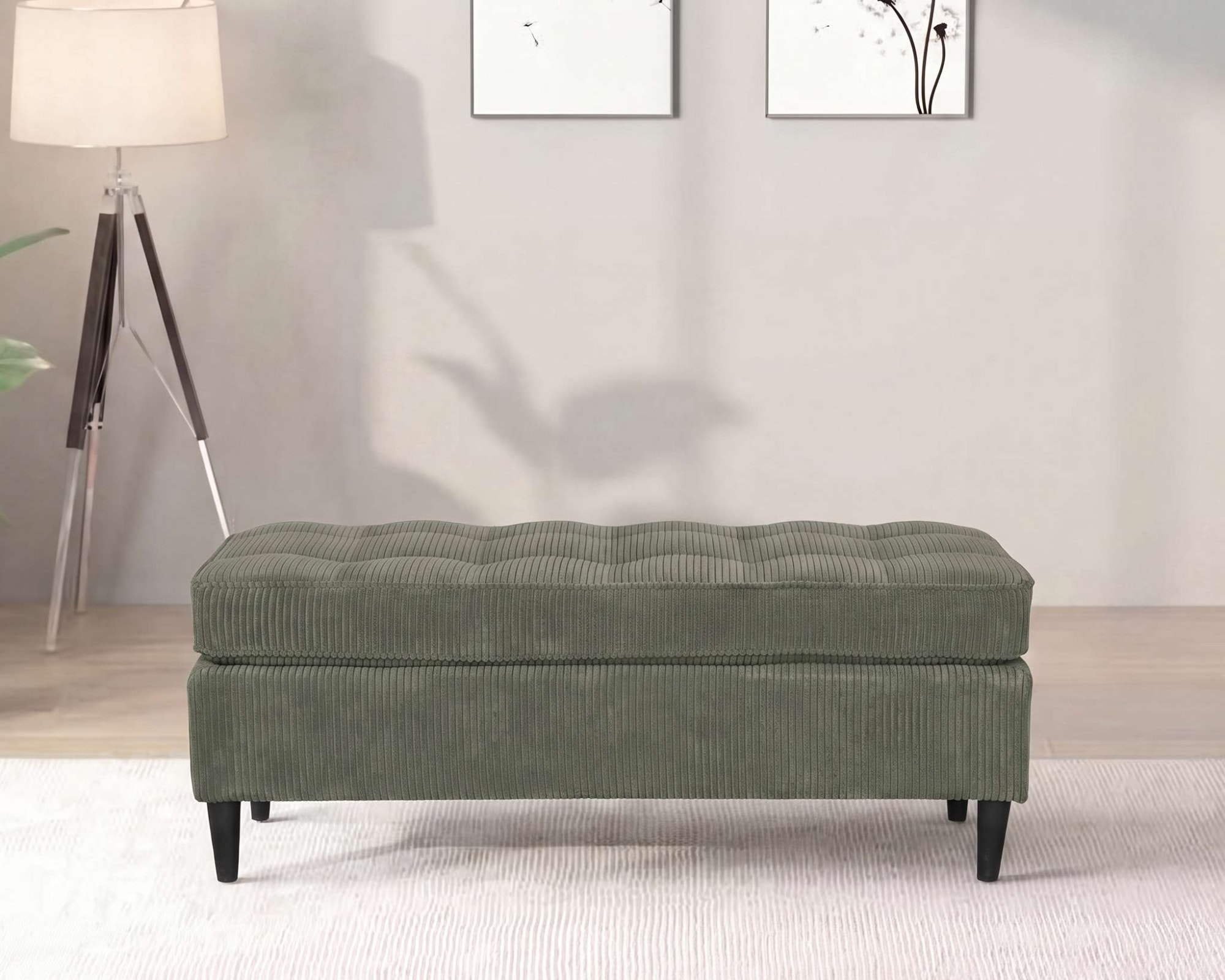 Dorel Home Hocker »LINDHUS, Cord, Modul für die Lindhus-Sofas- Breite 120 cm« verlängert das Sofa zum Schlafsofa, Relaxsofa....