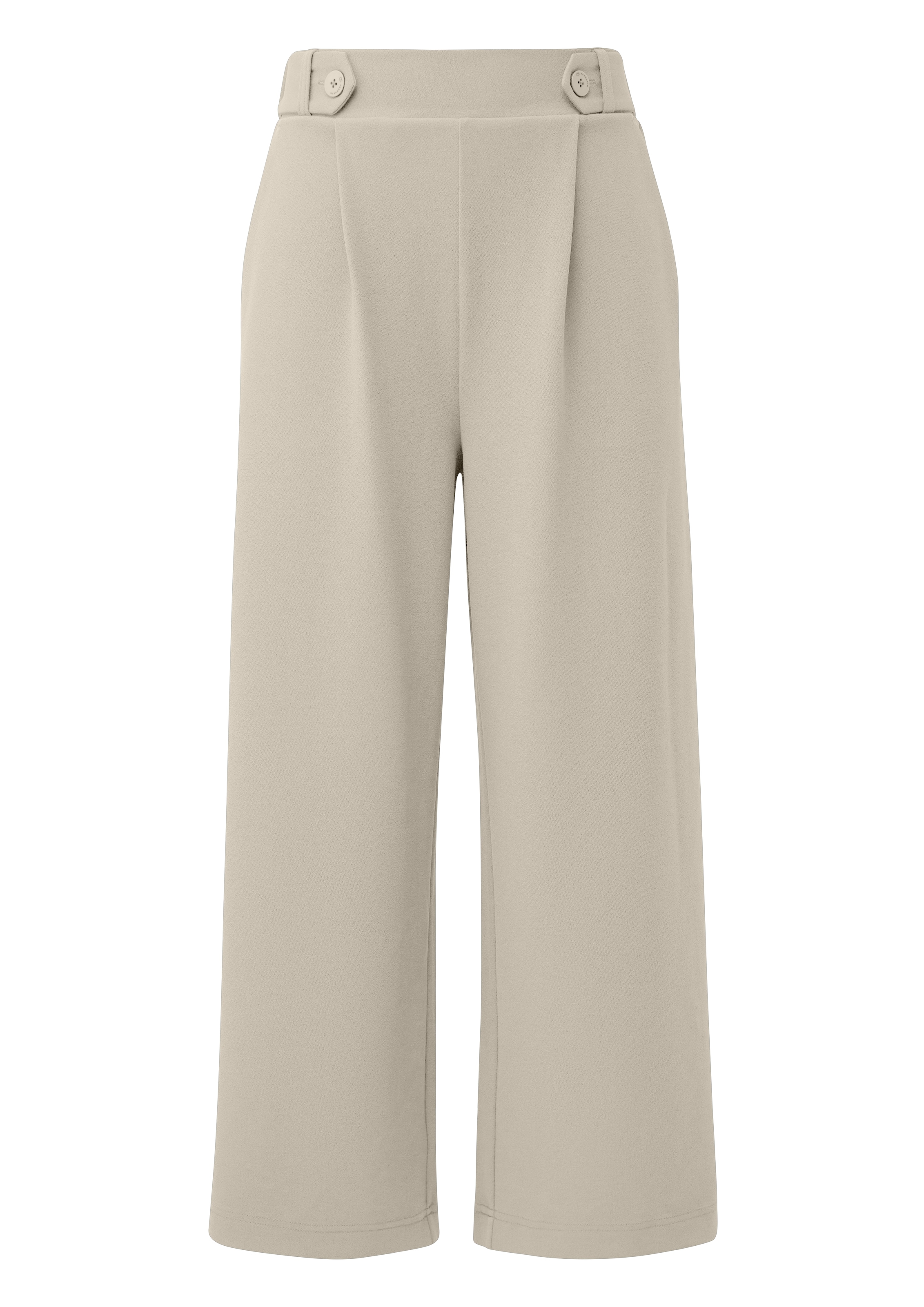 QS Culotte  Sommerhose mit Knopf-Design am Gummibund