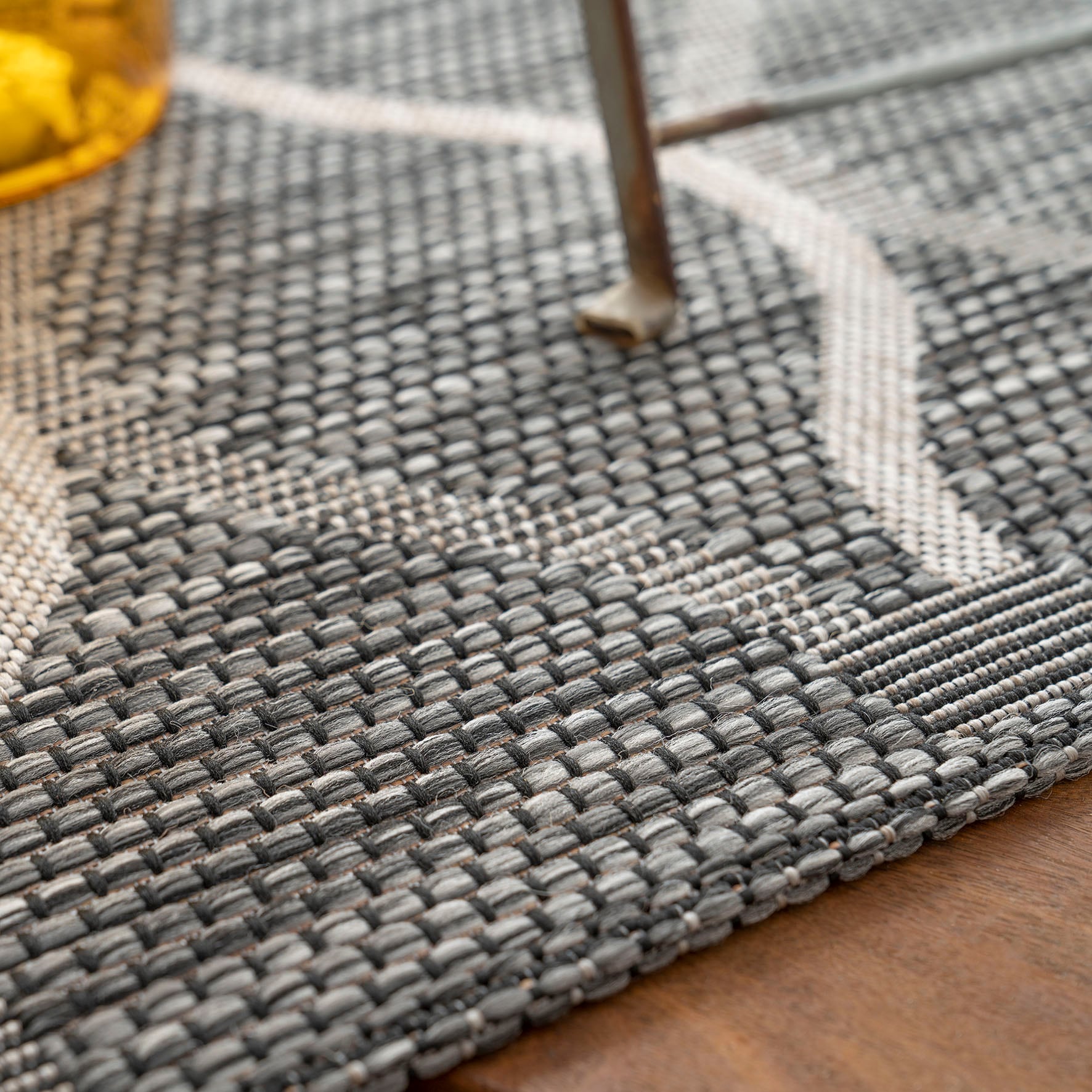 Obsession Teppich »my Nordic rechteckig, meliert, Design, und Rauten Flachgewebe, geeignet 872«, In- Outdoor