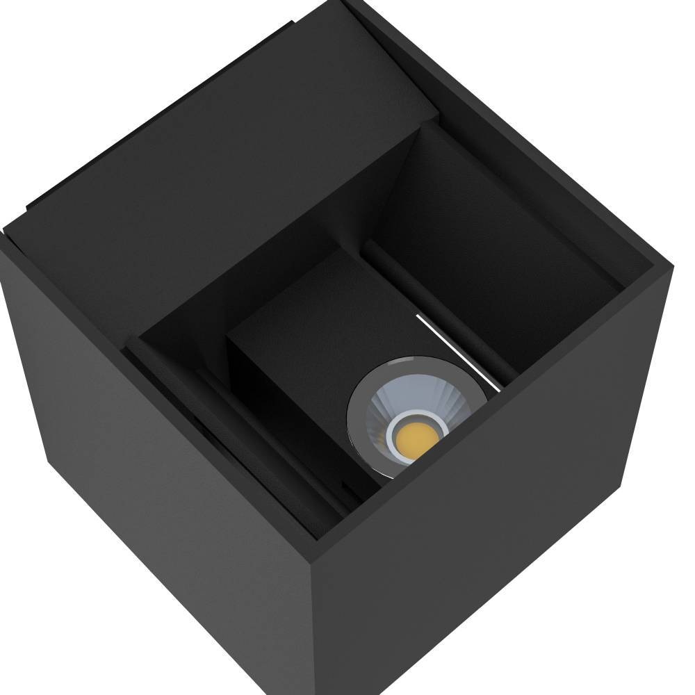 EGLO LED Außen-Wandleuchte »CALPINO Außenwandleuchte, IP54, anthrazit, warmweiß, Außenlampe« LED-Board 1 Stk. Warmweiß Außenleuchte, LED Wandleuchte, Garten, 2x3,3W, Up- und Down Light