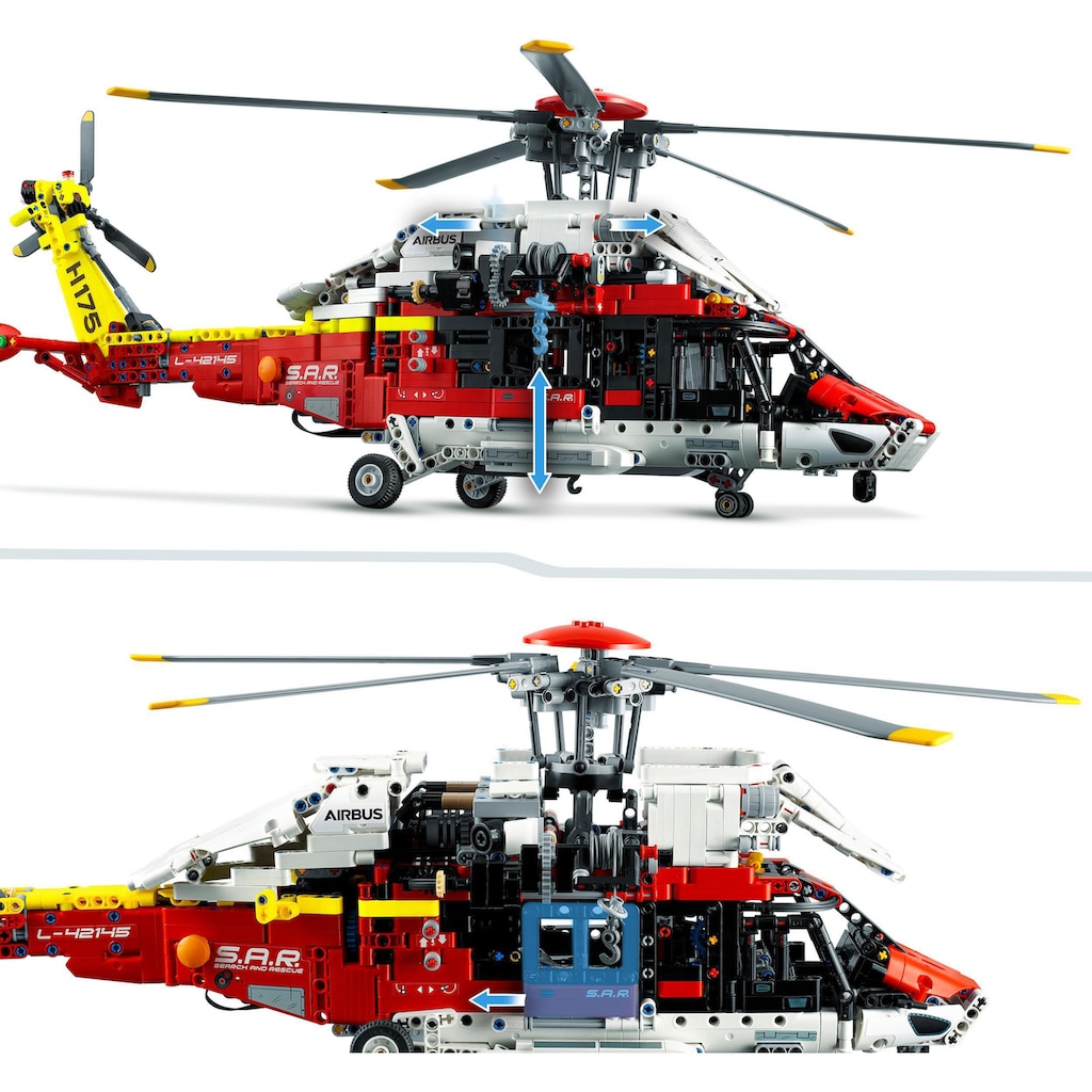 LEGO® Konstruktionsspielsteine »Airbus H175 Rettungshubschrauber (42145), LEGO® Technic«, (2001 St.)