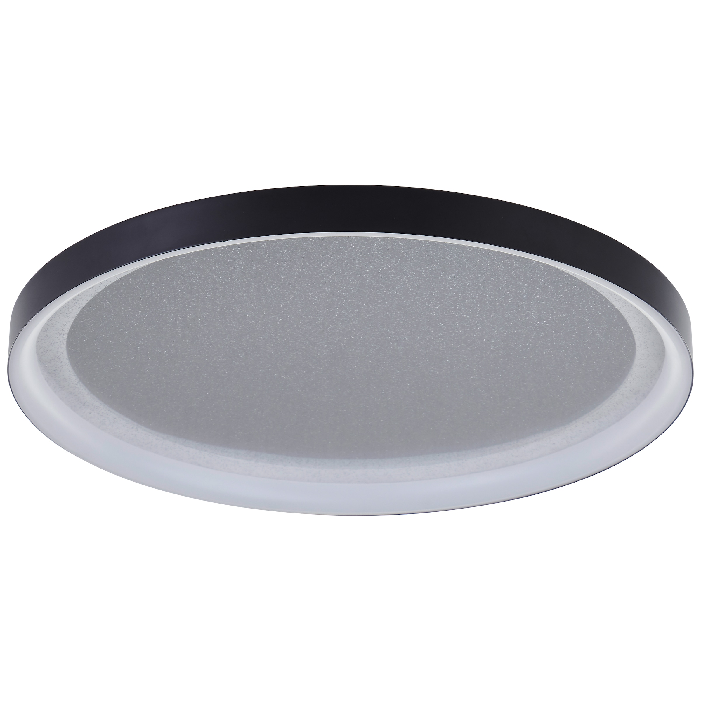 Brilliant LED Deckenleuchte »Quito«, Glitzereffekt, 3 Stufen Dimmer, Ø 42 cm, 3800 lm, 3000 K, schwarz