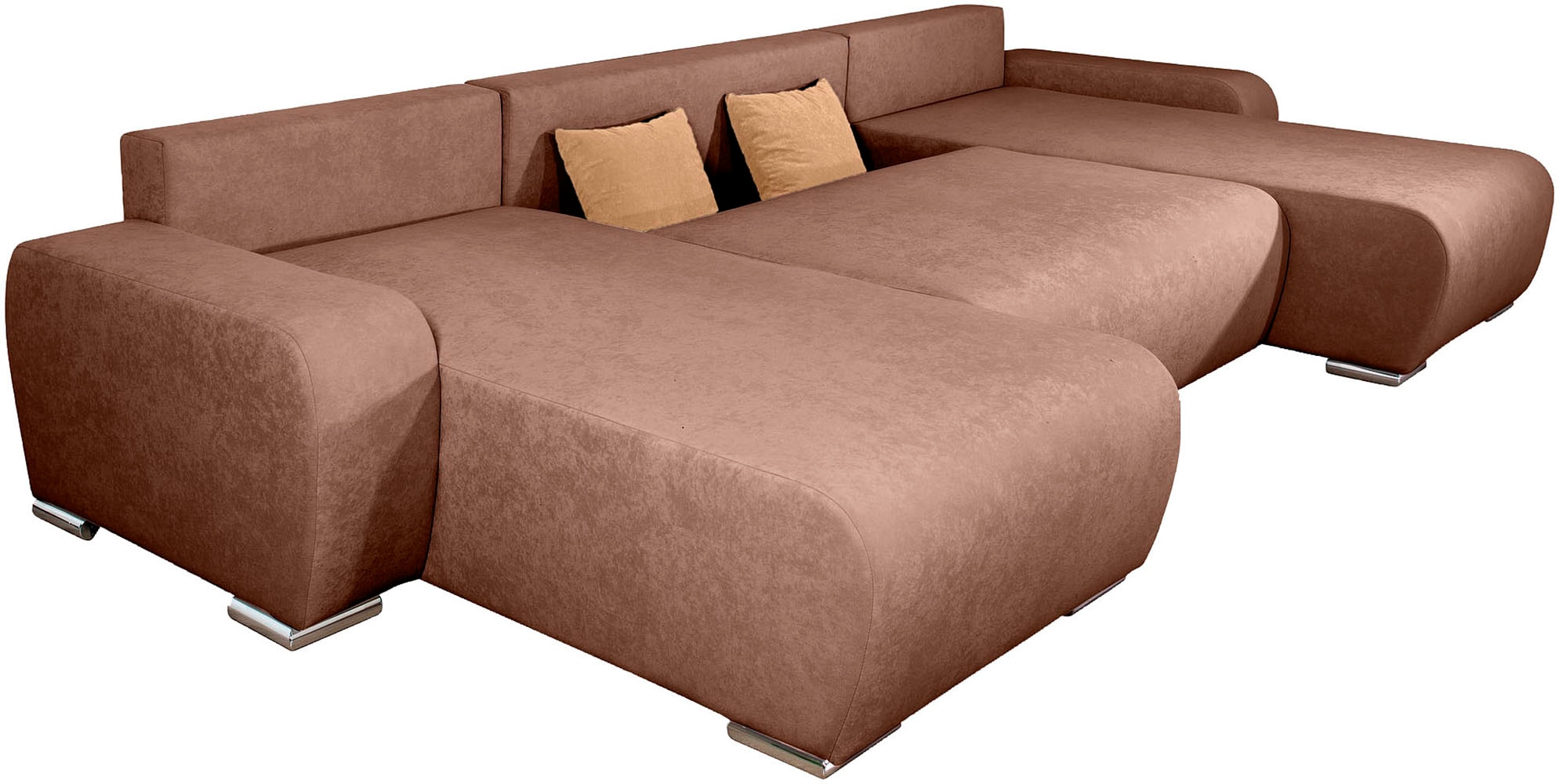 COLLECTION AB Wohnlandschaft »Paola U-Form, Breite 314 cm« Wohnlandschaft,2 Ottomane,Bonnelfederkern,Rückenkissen