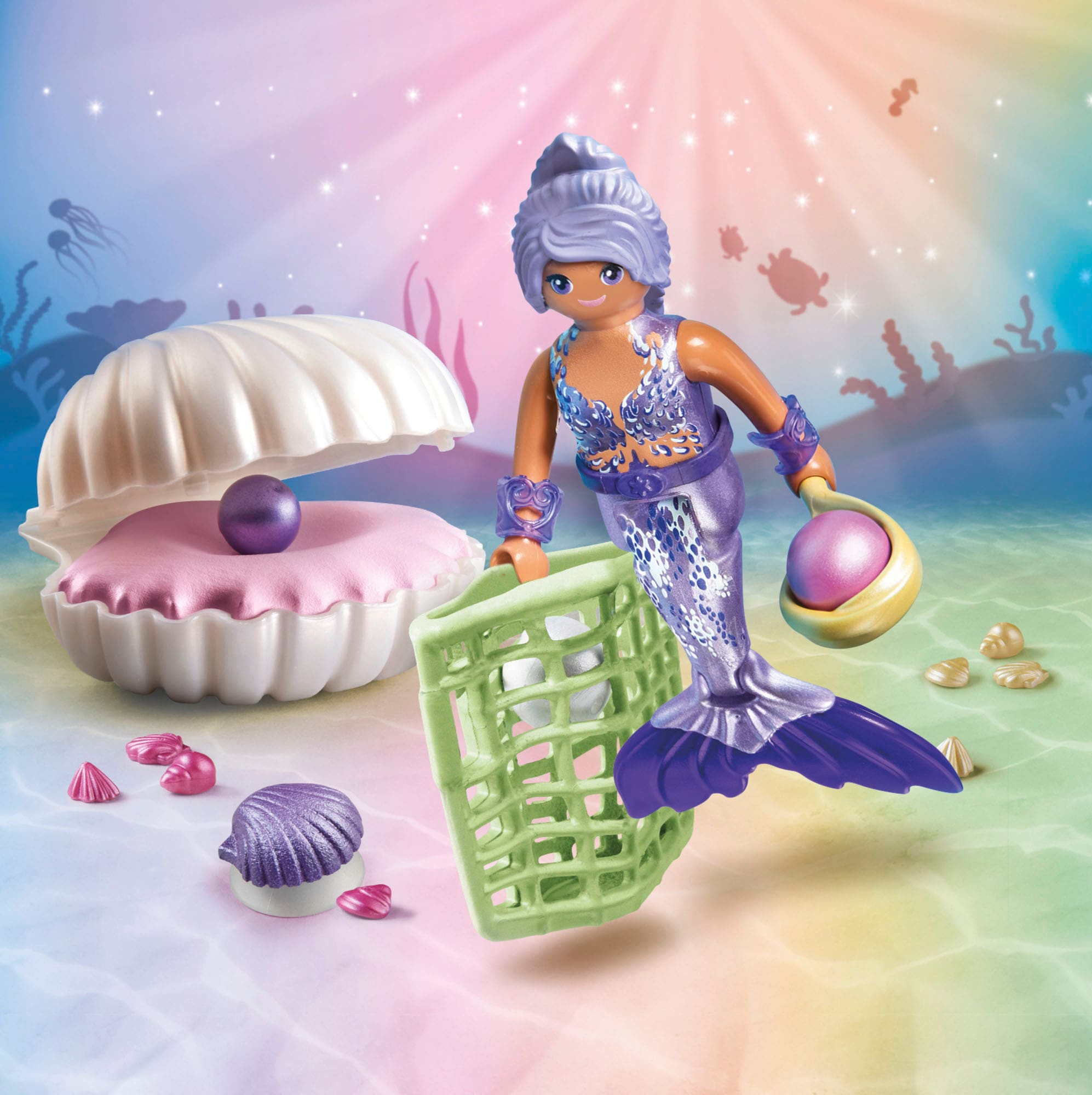 Playmobil® Konstruktions-Spielset »Meerjungfrau mit Perlmuschel (71502), Princess Magic«, (20 St.), Made in Europe