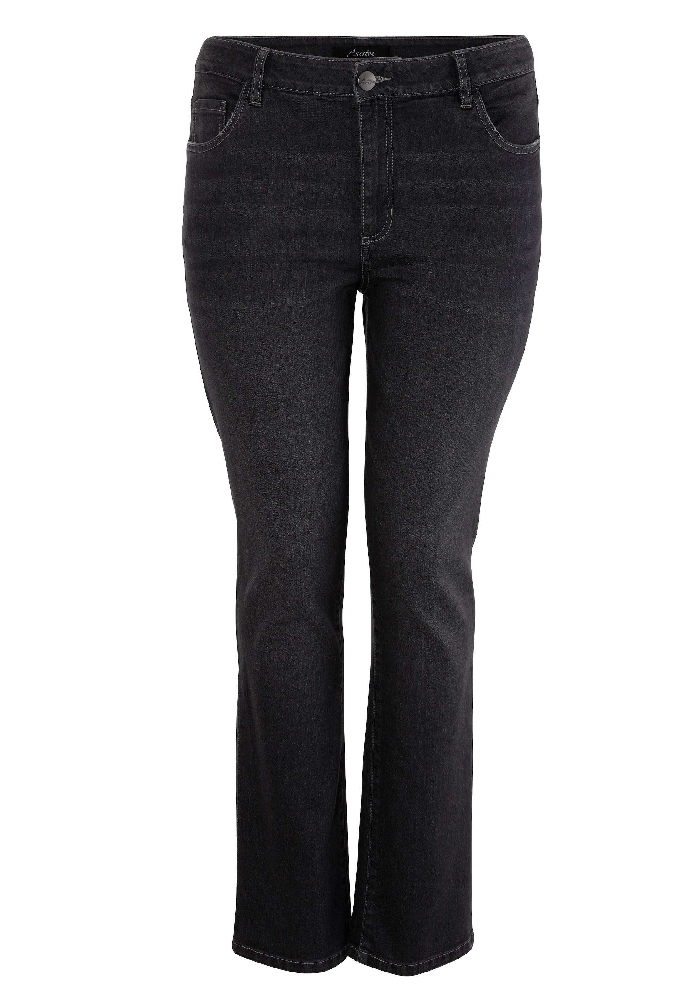 Aniston PLUS Straight-Jeans, mit leichtem Used-Effekt